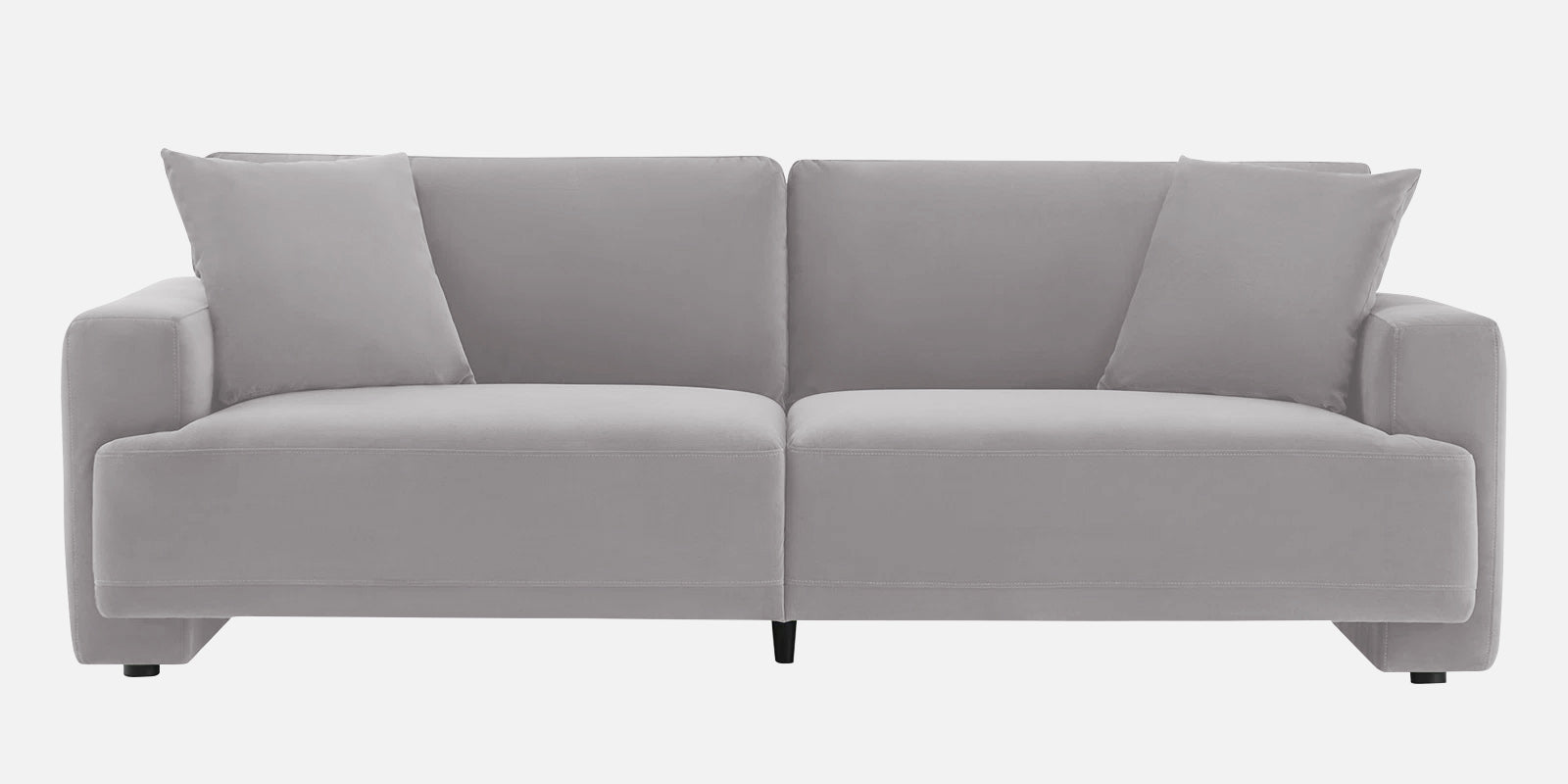 Kosta Velvet 3 Seater Sofa In Concrete Grey Colour - Febonic Living