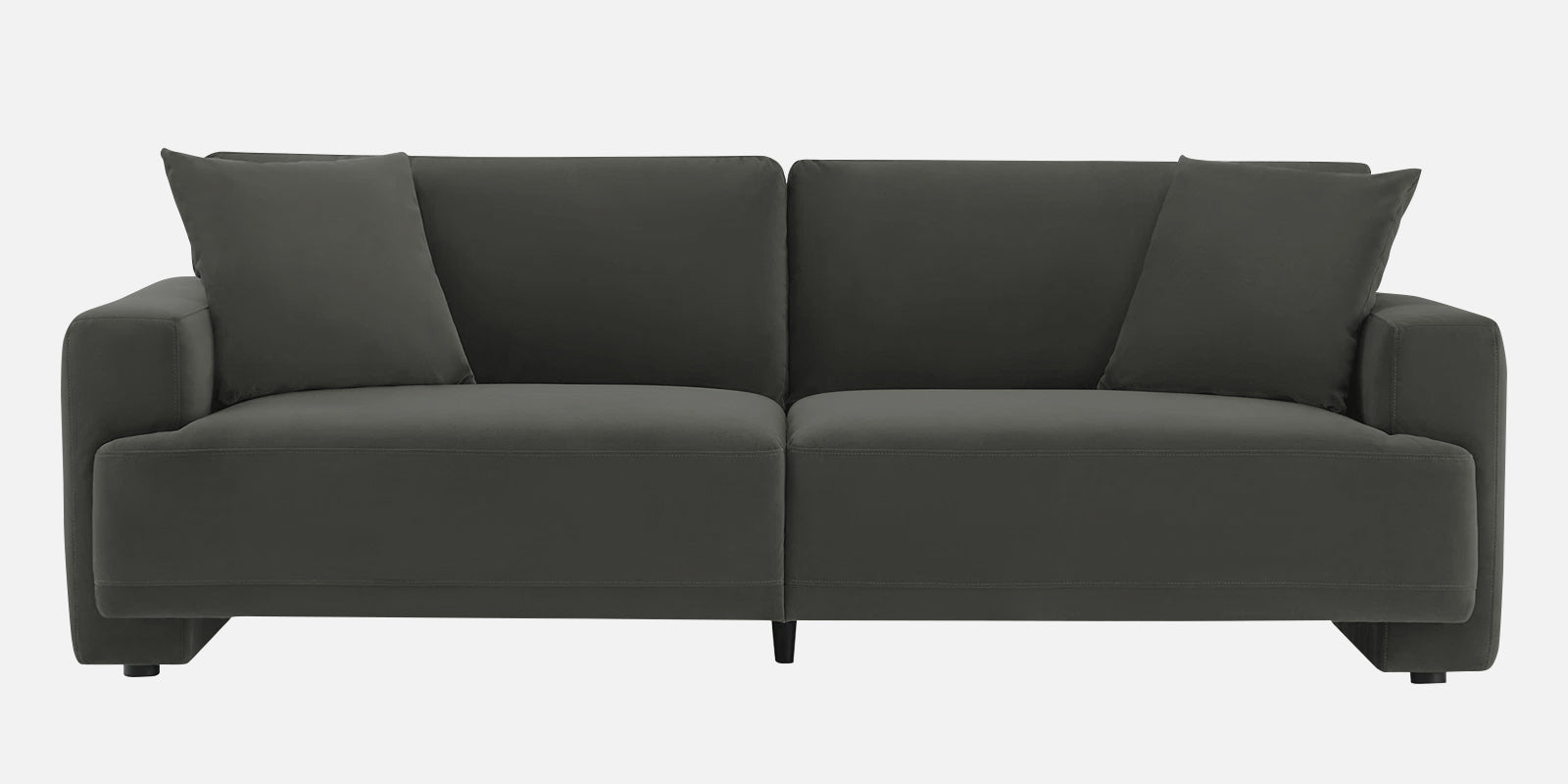 Kosta Velvet 3 Seater Sofa In Hory Grey Colour - Febonic Living