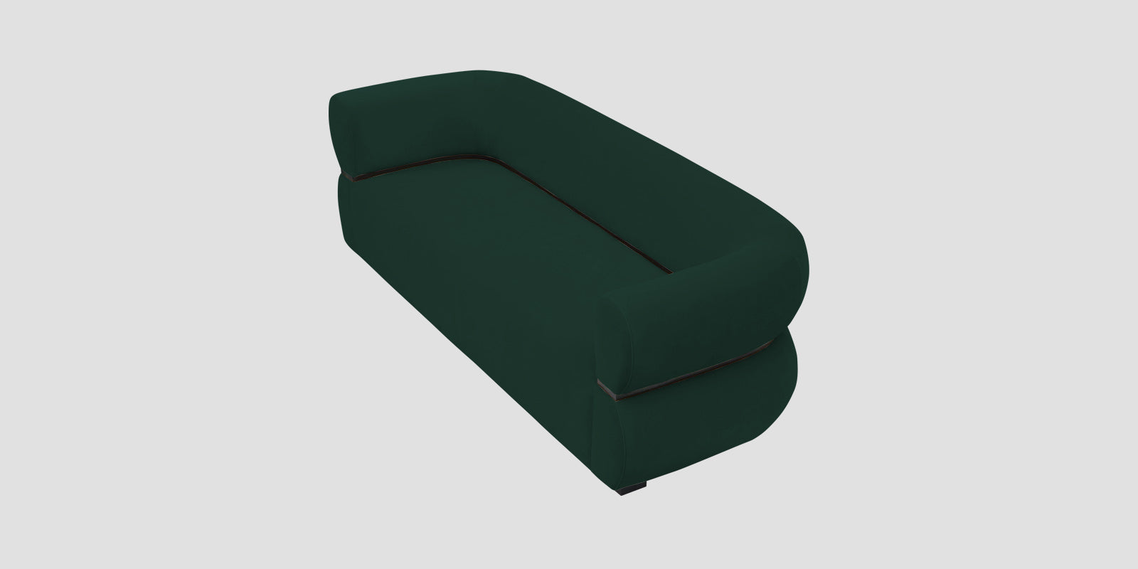 Kula Velvet 3 Seater Sofa In Forest Green Colour - Febonic Living