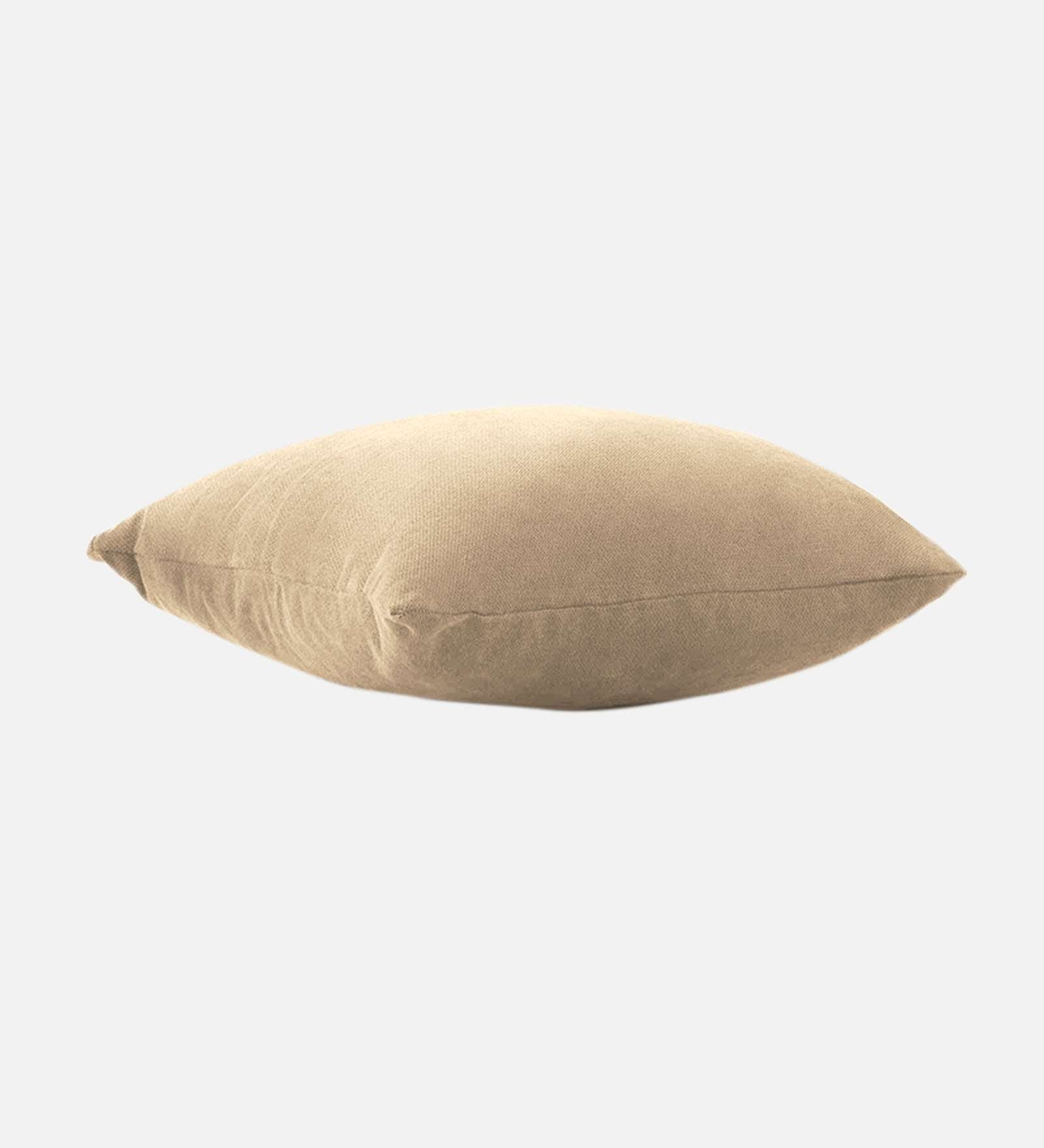 Kaya Fabric (20x20in) Sofa Pillows In Ivory Cream Colour (Pack of 2) - Febonic Living