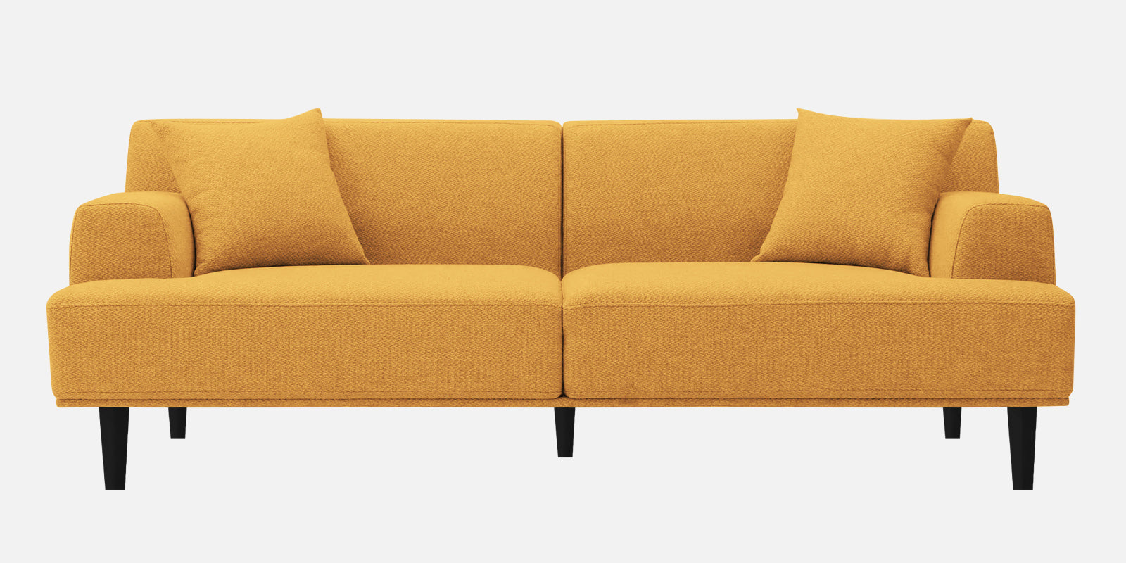 Cobby Fabric 3 Seater Sofa In Blush Yellow Colour - Febonic Living