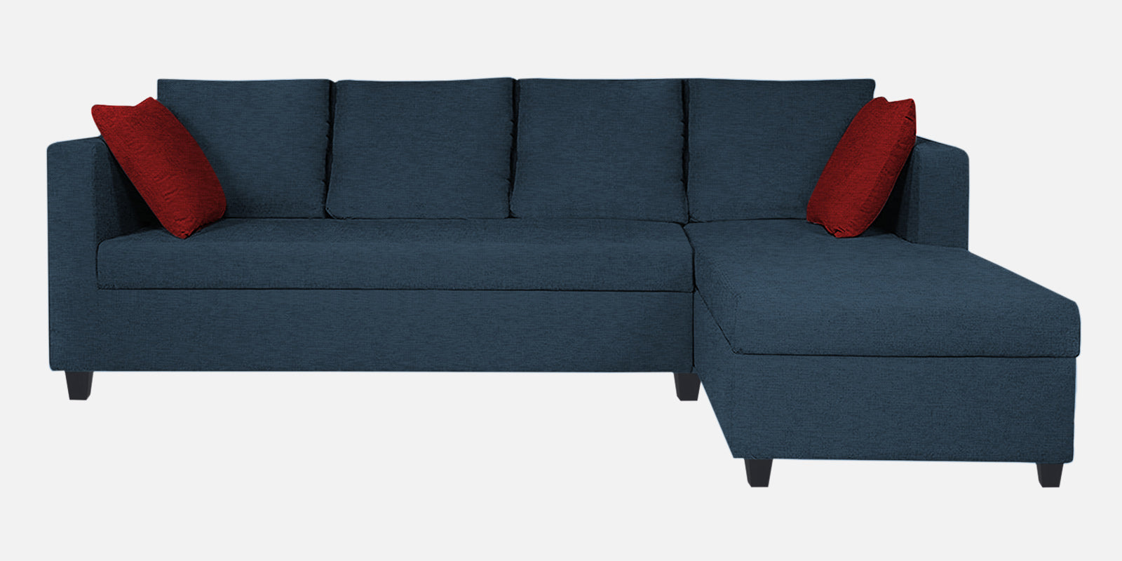 Nebula Fabric LHS Sectional Sofa (3+Lounger) In Light Blue Colour - Febonic Living
