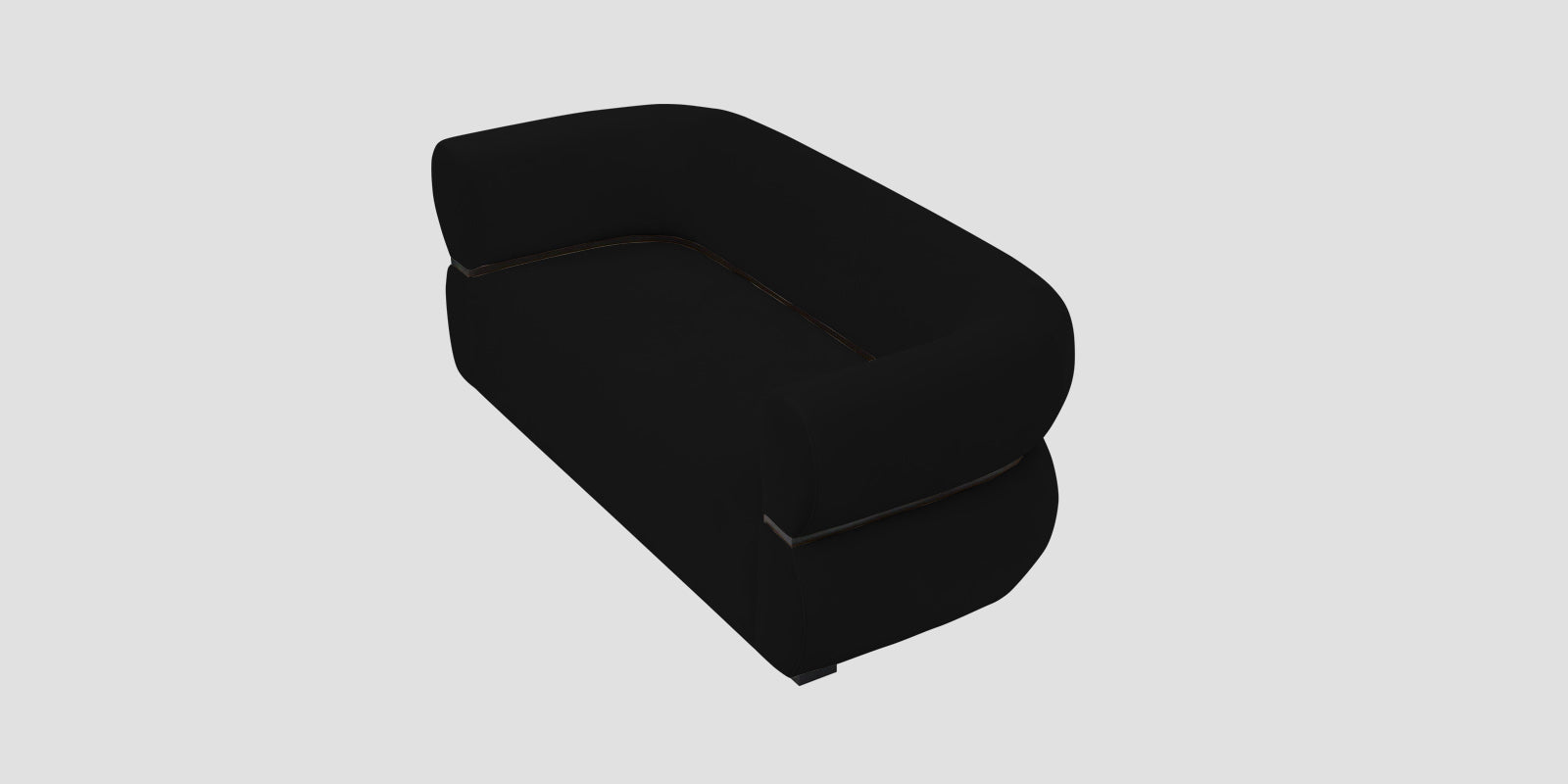 Kula Velvet 2 Seater Sofa In Adam Black Colour - Febonic Living
