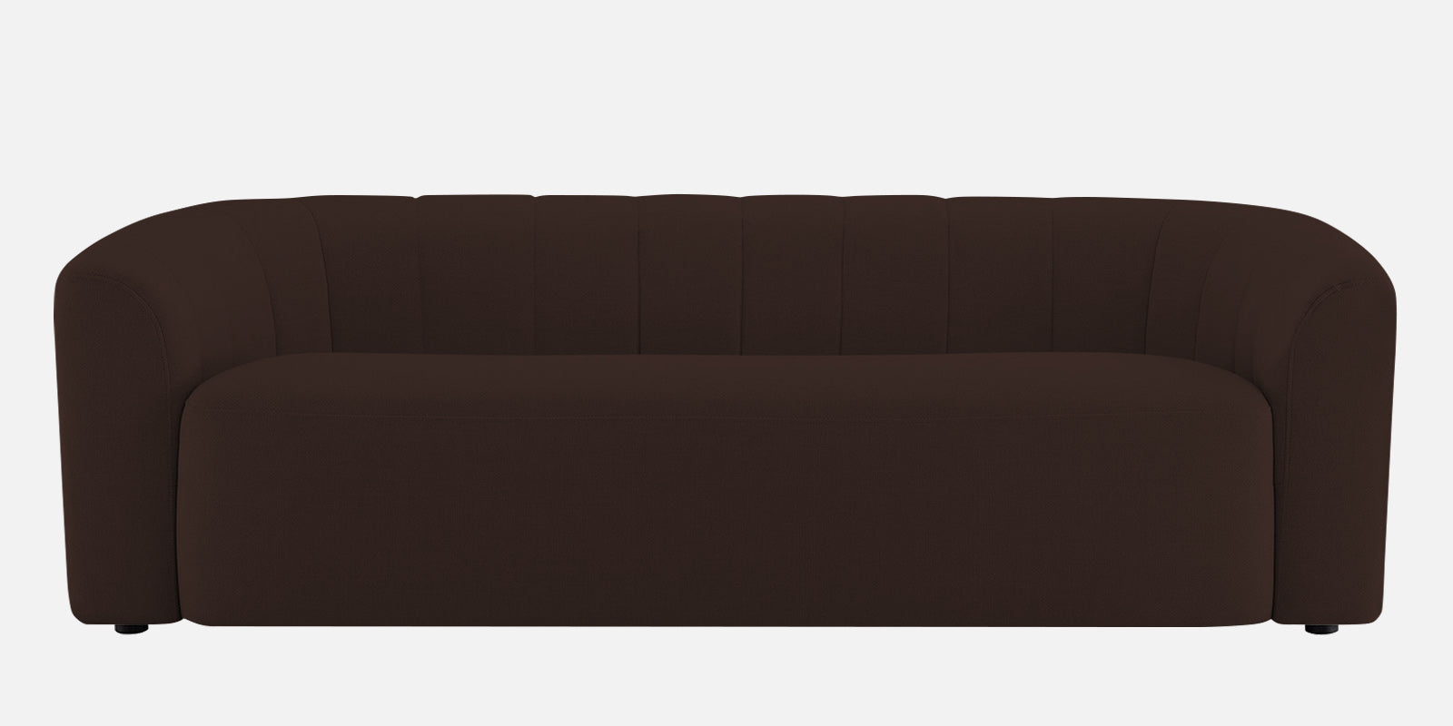 Mara Fabric 3 Seater Sofa In Coffee Brown Colour - Febonic Living
