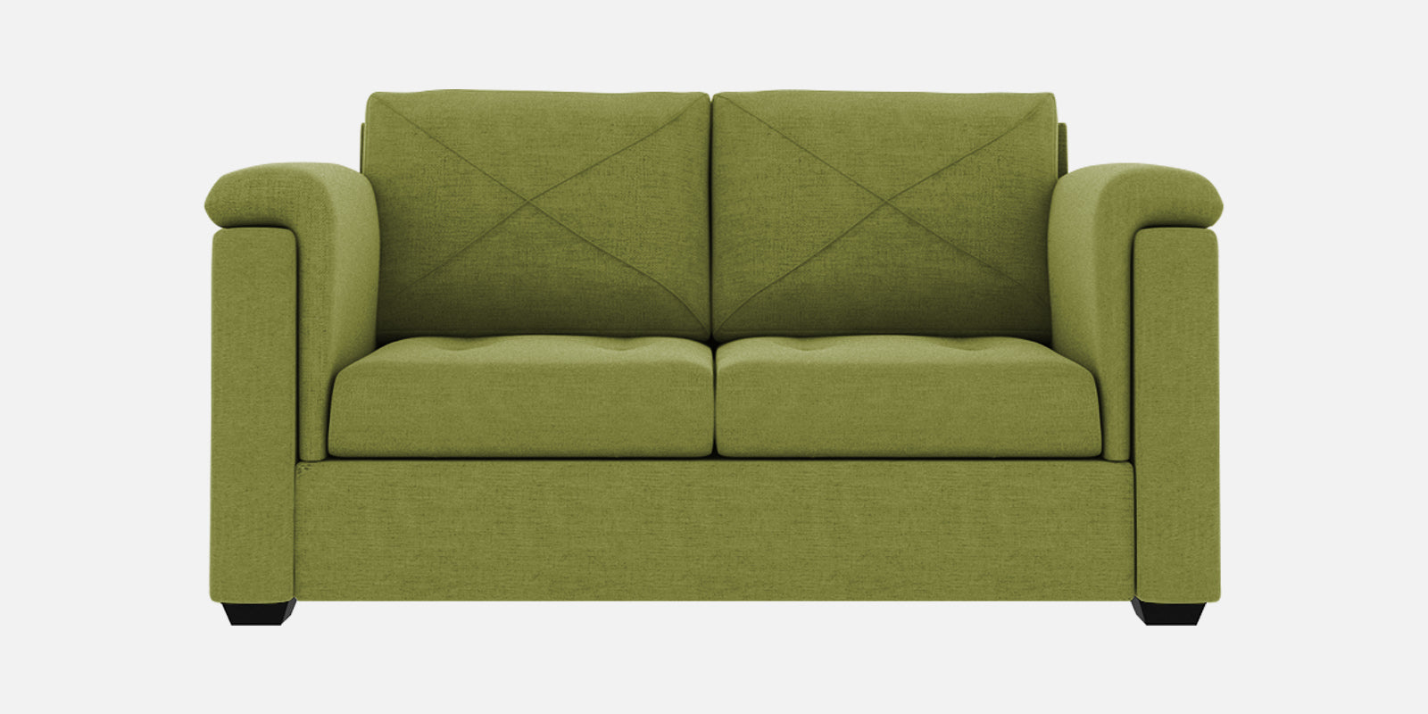 Andres Fabric 2 Seater Sofa In Lime Green Colour - Febonic Living