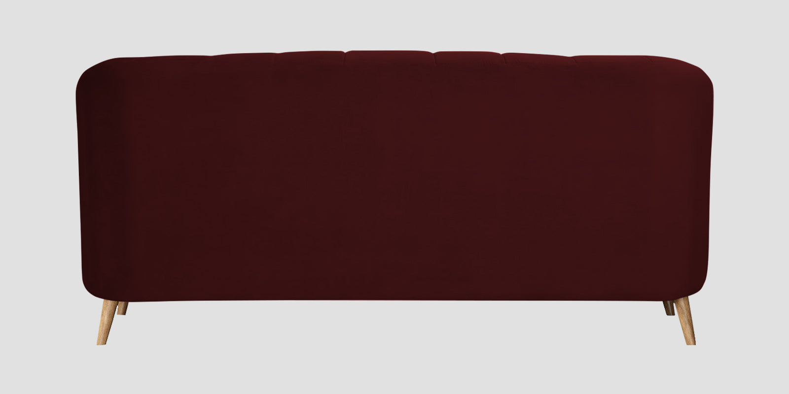 Kaylee Velvet 3 Seater Sofa In Blood Maroon Colour - Febonic Living