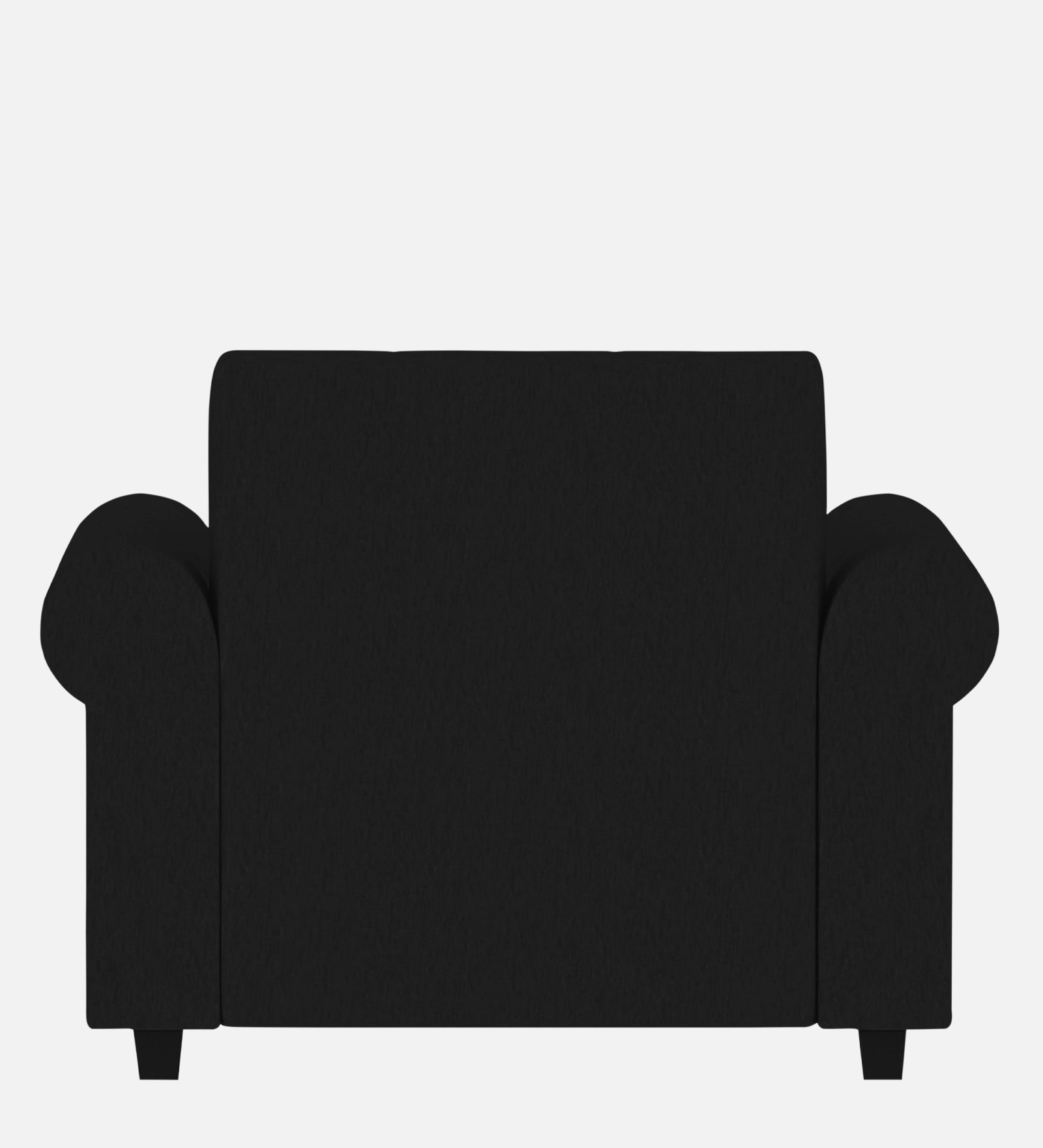 Derado Fabric 1 Seater Sofa In Zed Black Colour - Febonic Living