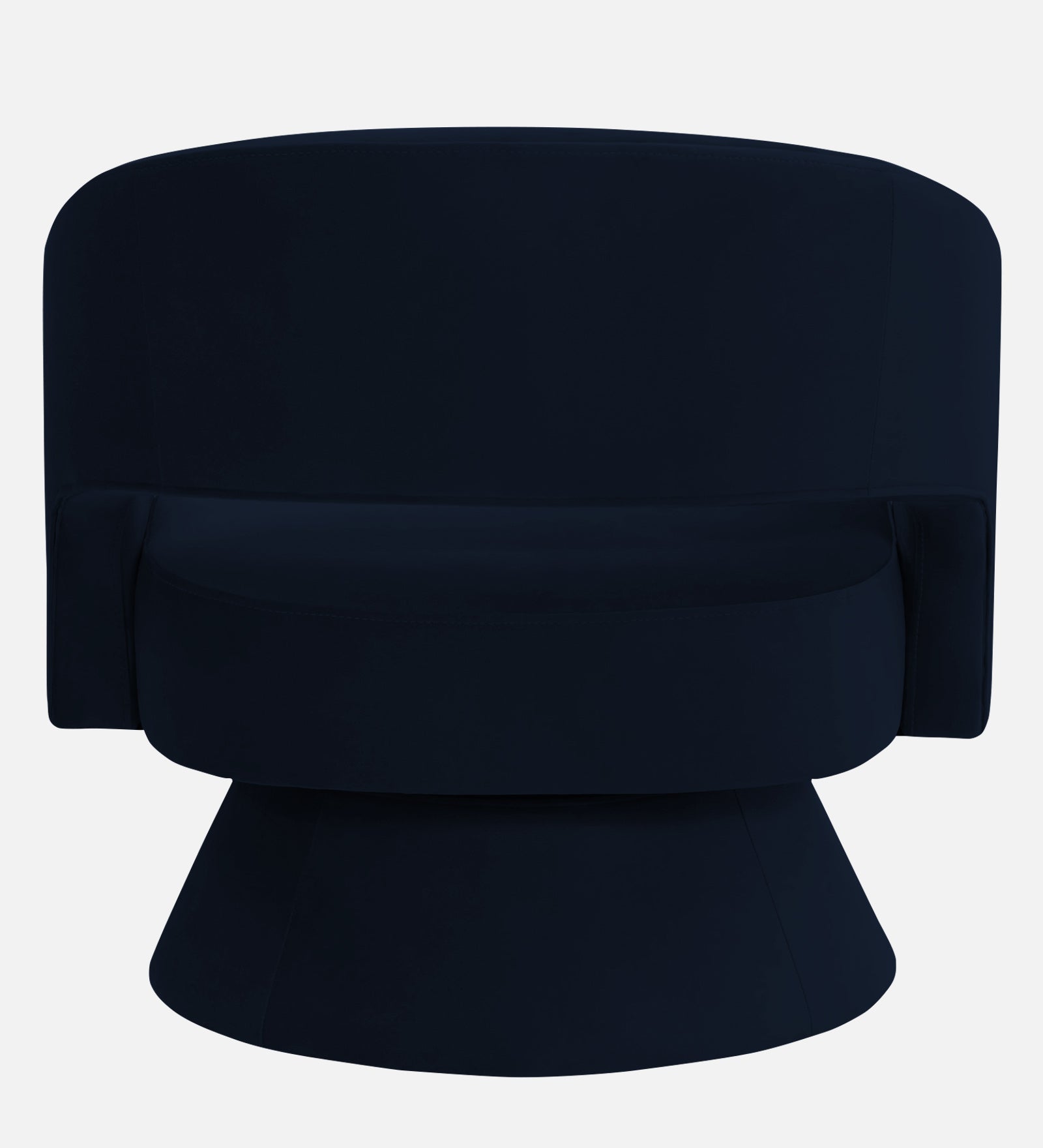 Pendra Velvet Swivel Chair In Dark Blue Colour - Febonic Living
