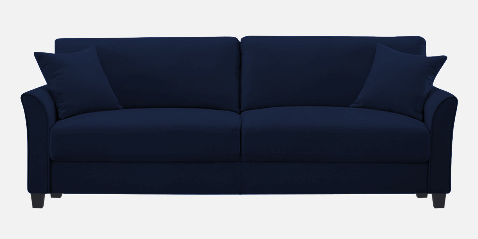 Daroo Velvet 3 Seater Sofa In Indigo Blue Colour - Febonic Living