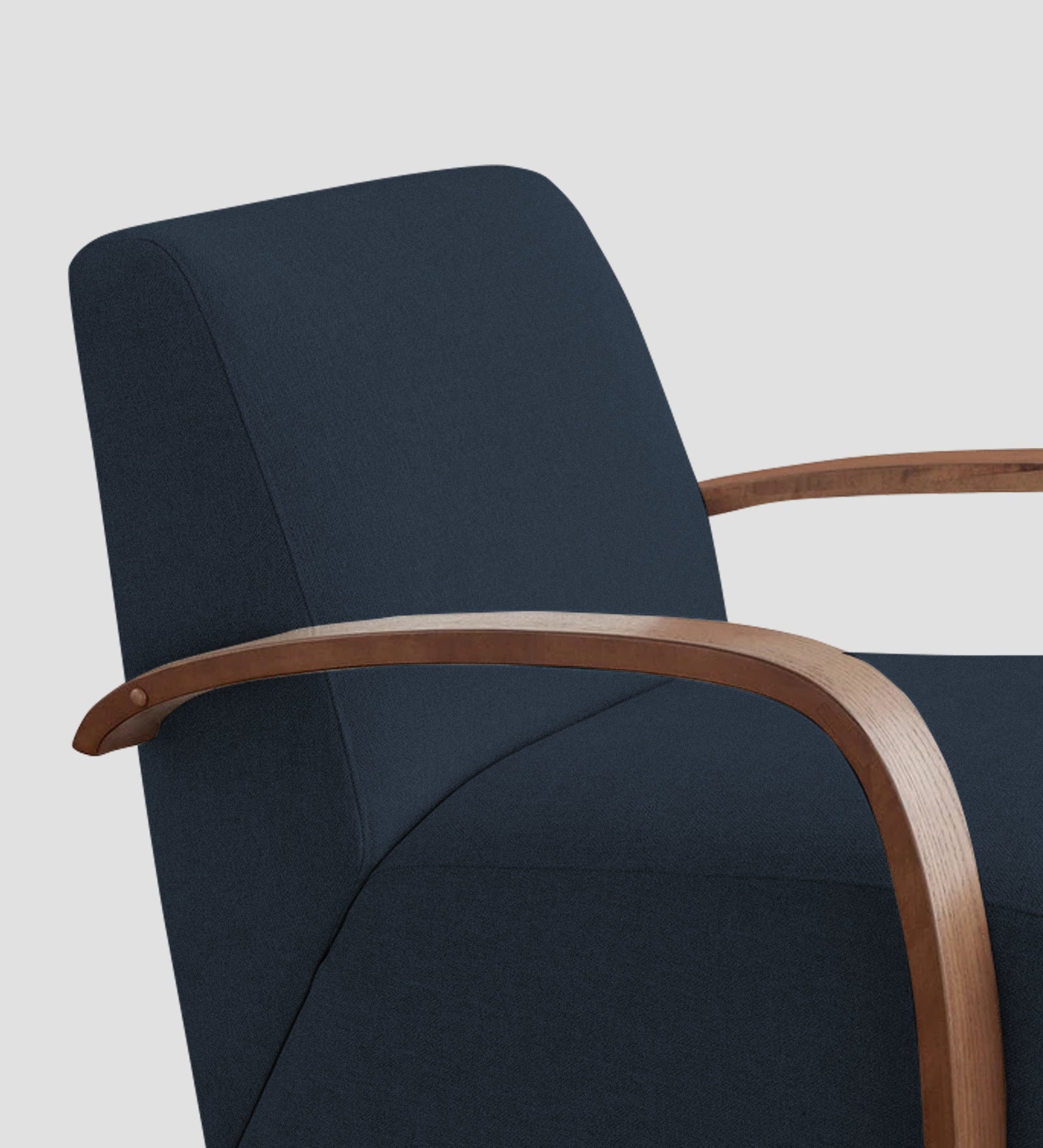 Balma Fabric Swivel Chair in Denim Blue Colour