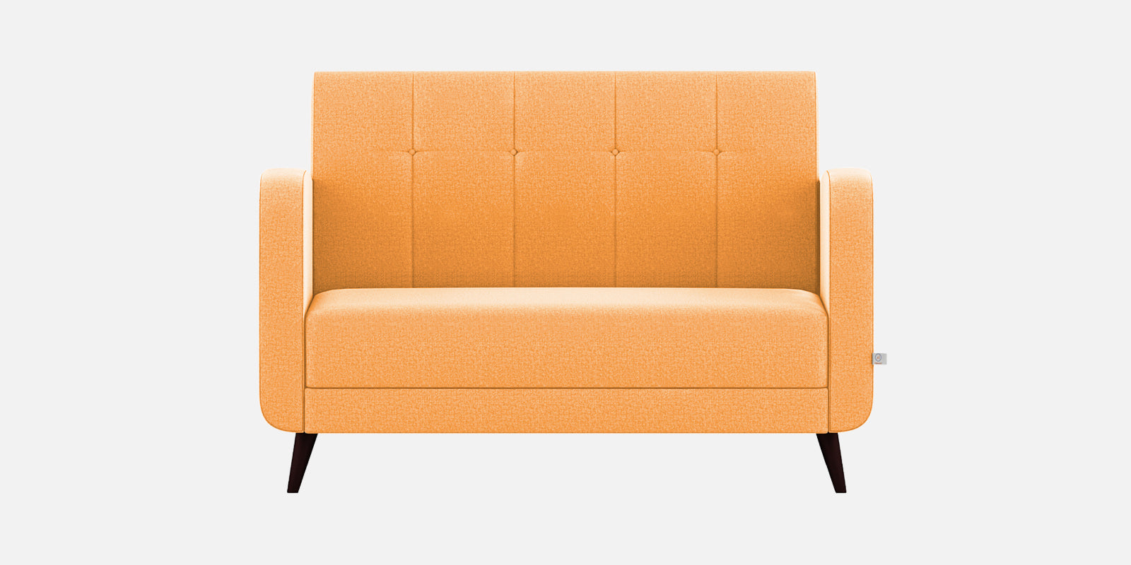 Wiki Velvet 2 Seater Sofa In Tangerine orange Colour - Febonic Living