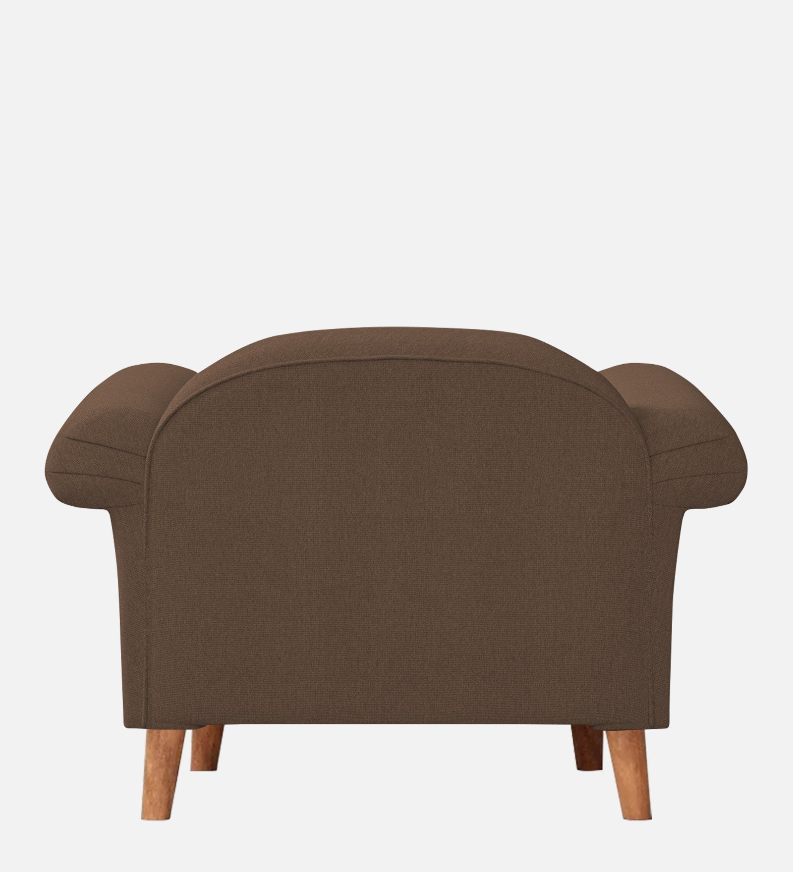 Barber Fabric 1 Seater Sofa In Rosy Brown Colour - Febonic Living