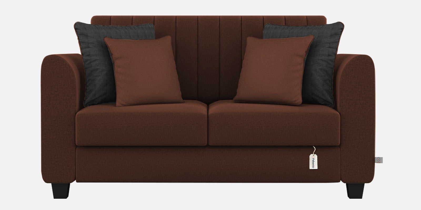 Cosmic Fabric 2 Seater Sofa In Coffee Brown Colour - Febonic Living