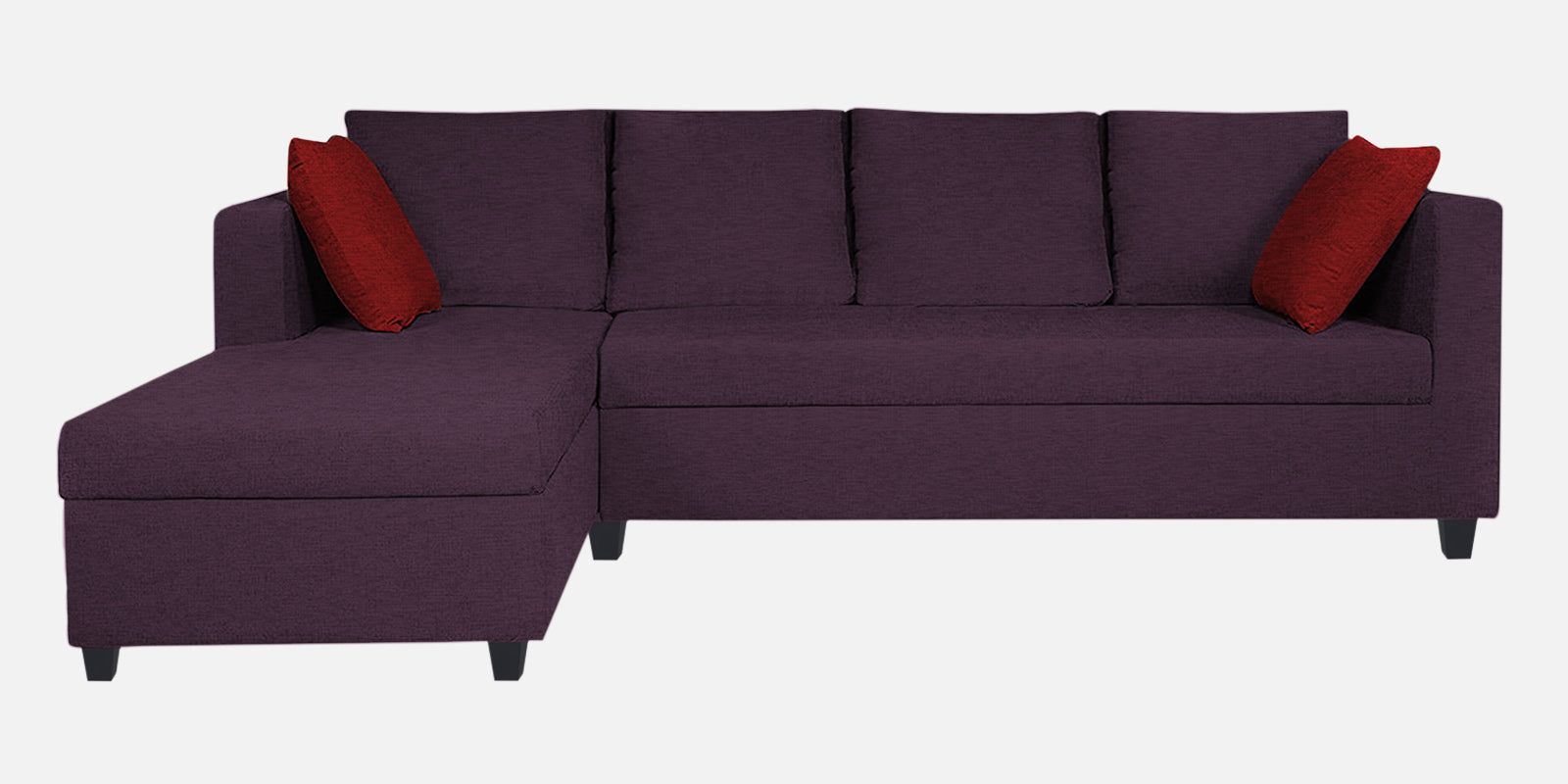 Nebula Fabric RHS Sectional Sofa (3+Lounger) In Greek Purple Colour - Febonic Living