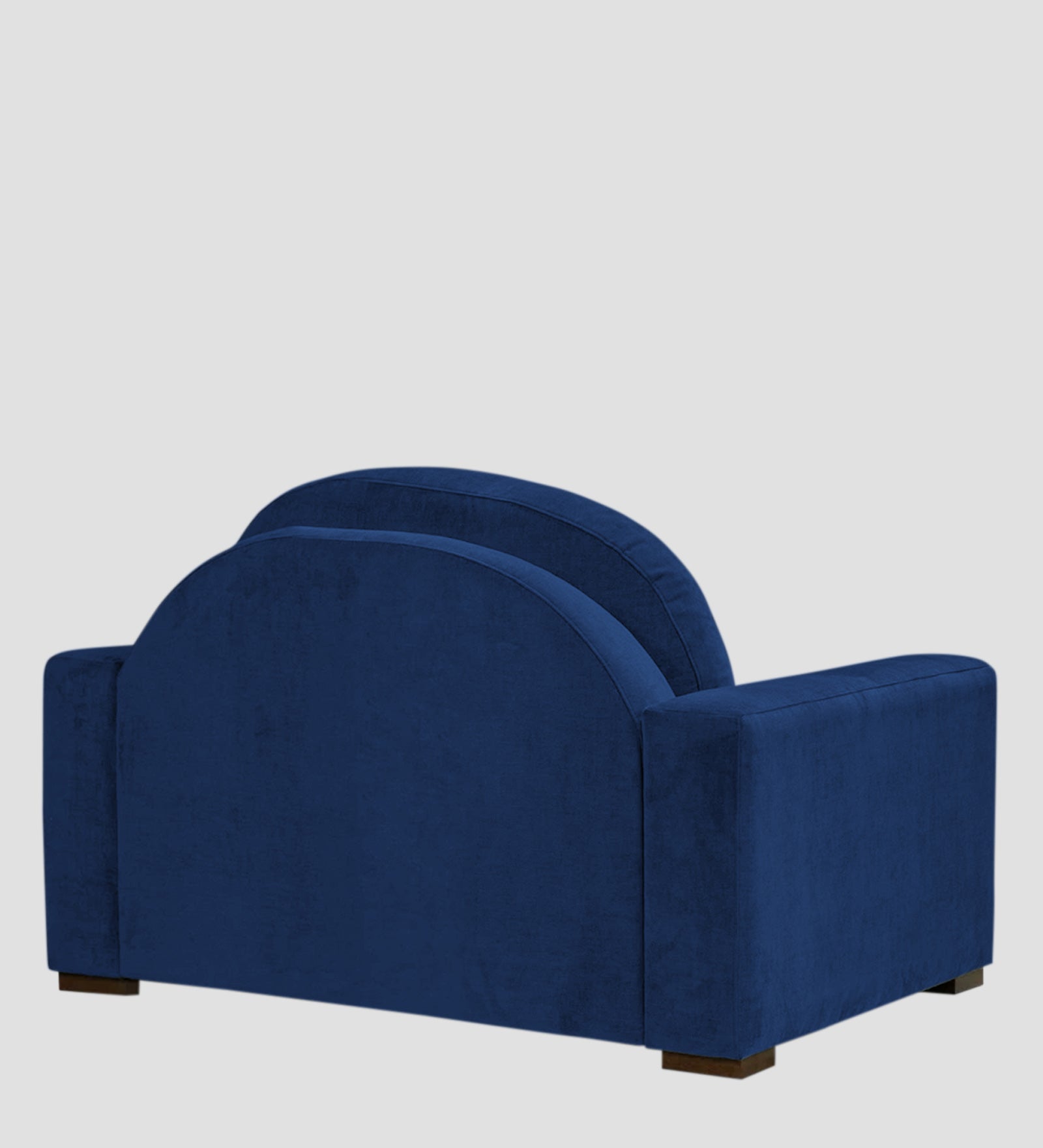 Dara Fabric 1 Seater Sofa In Royal Blue Colour - Febonic Living