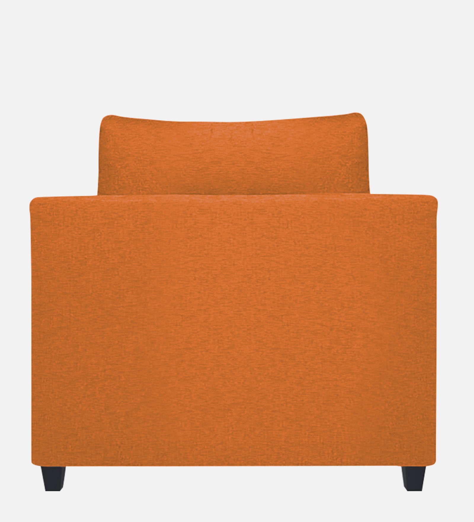 Nuska Fabric 1 Seater Sofa In Dark Orange Colour - Febonic Living