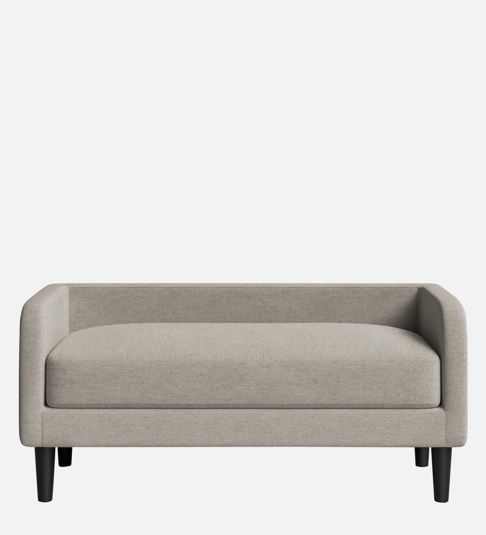 Maya Fabric Bench In Ash Grey Colour - Febonic Living