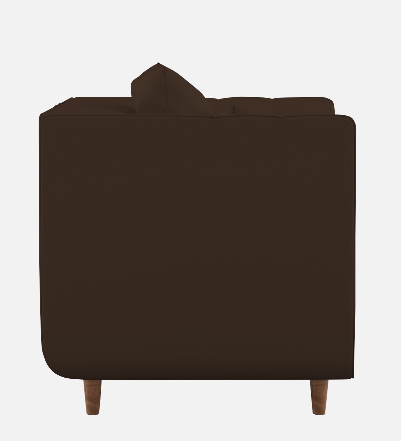 Sumo Velvet 1 Seater Sofa In Chocolate Brown Colour - Febonic Living