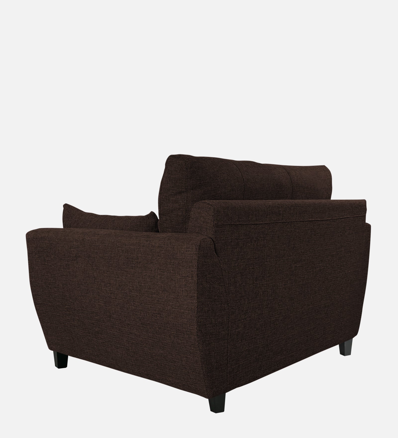 Mario Fabric 1 Seater Sofa In Coffee Brown Colour - Febonic Living