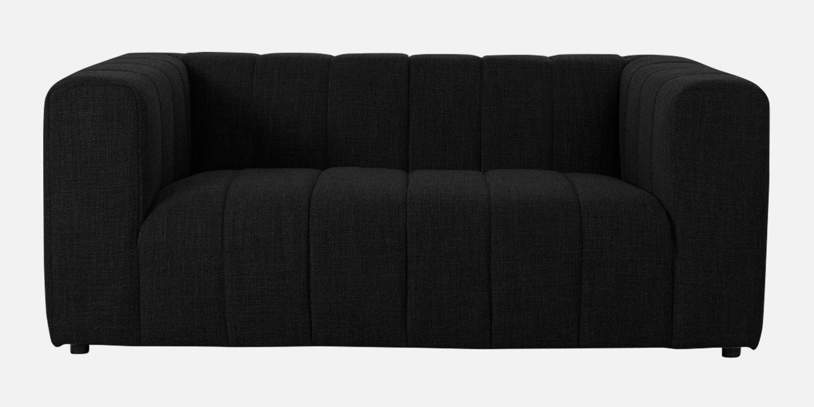Lara Fabric 2 Seater Sofa In Zed Black Colour - Febonic Living