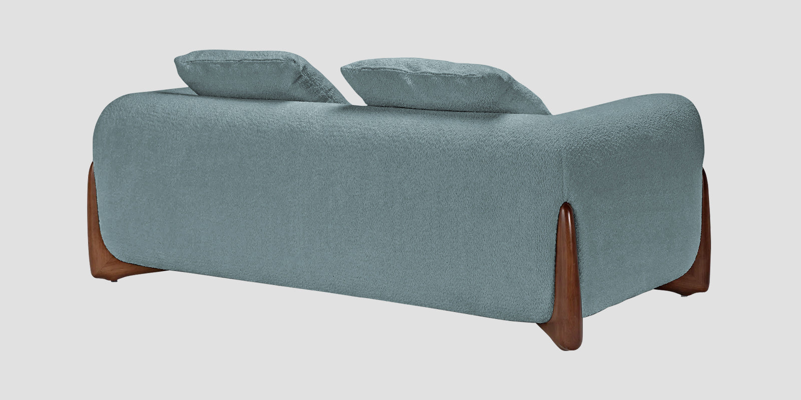 Boko Boucle 2 Seater Sofa In Stormy Blue Colour - Febonic Living