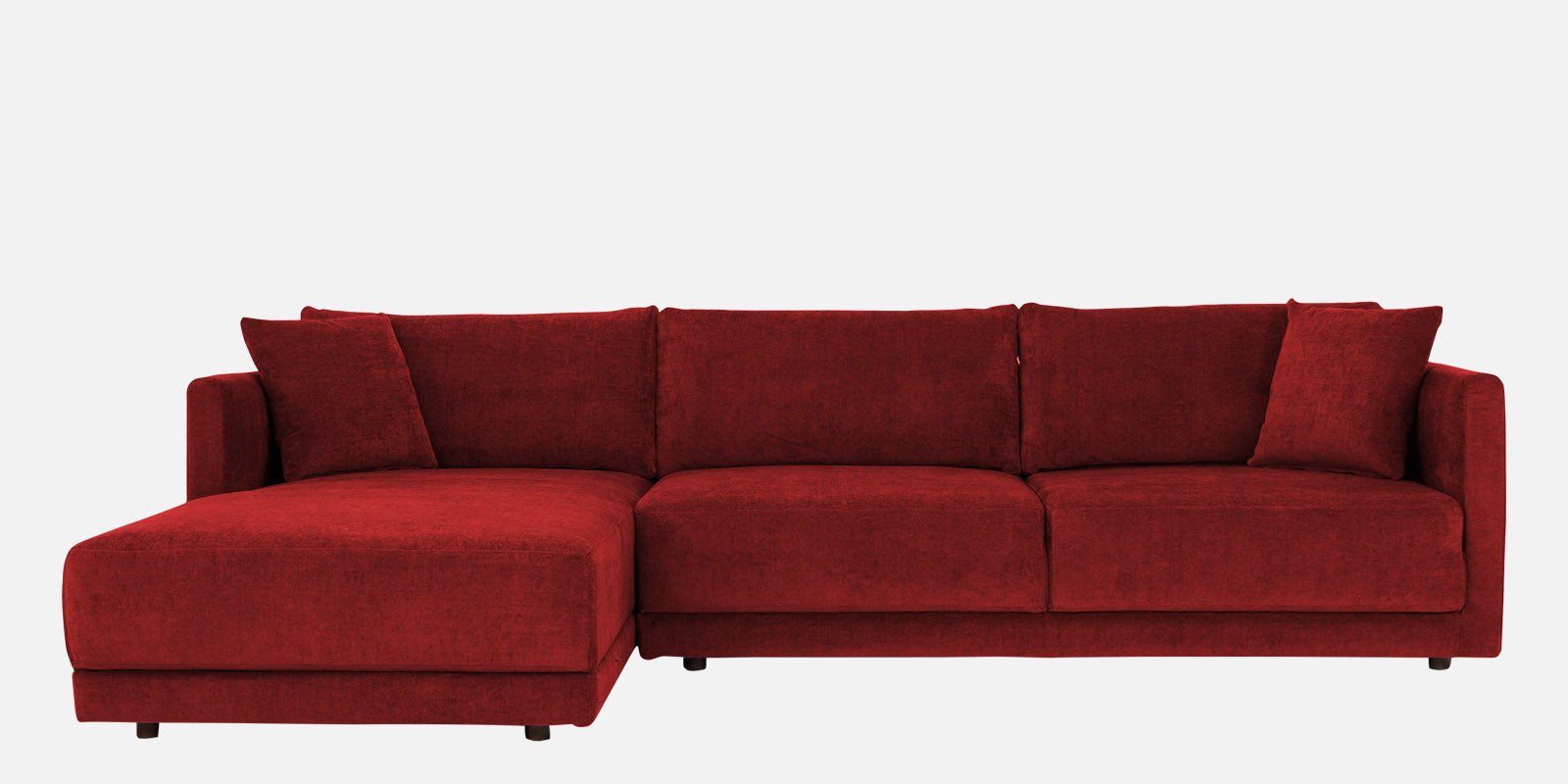 Northern Fabric RHS Sectional Sofa (3+Lounger) In Blood Maroon Colour - Febonic Living