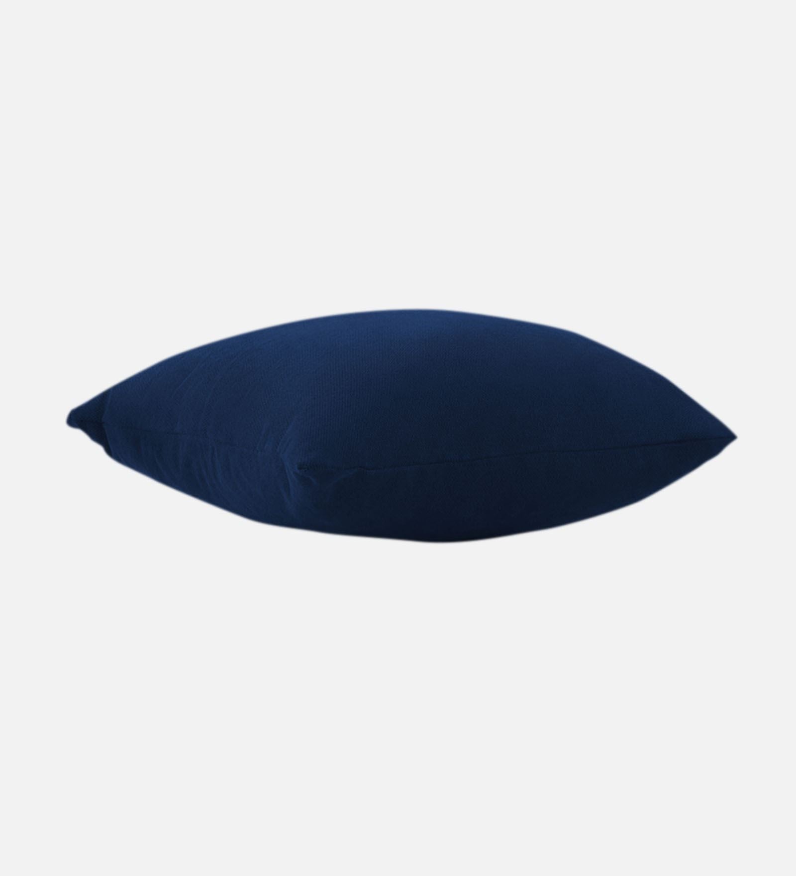 Kaya Fabric Geometric 20x20 inches Cushion + Covers (Pack of 2) In Royal Blue Colour - Febonic Living