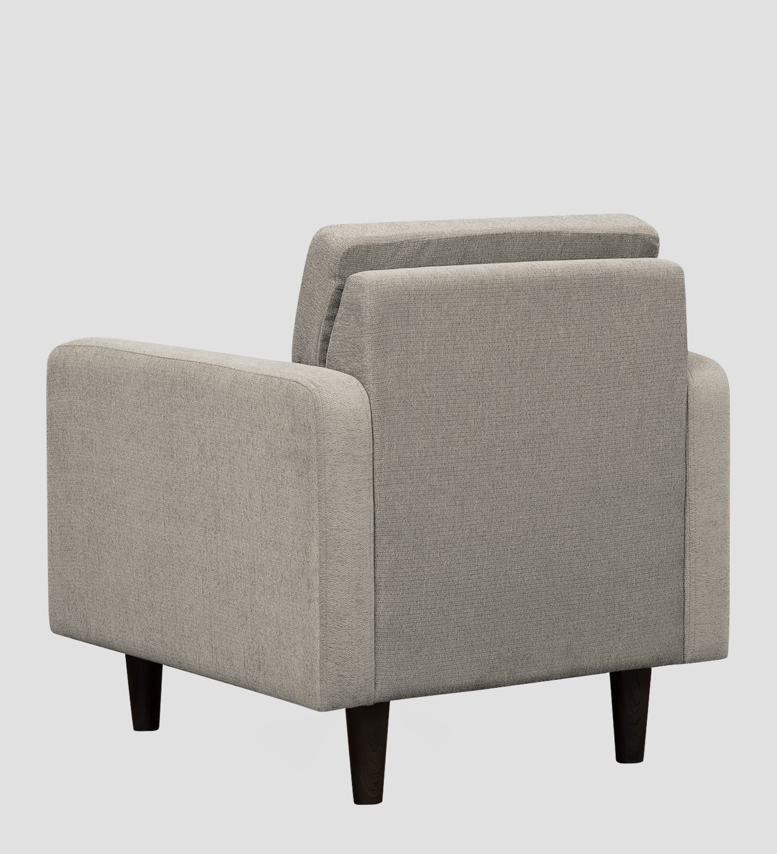 Noha Fabric 1 Seater Sofa In Ash Grey Colour - Febonic Living