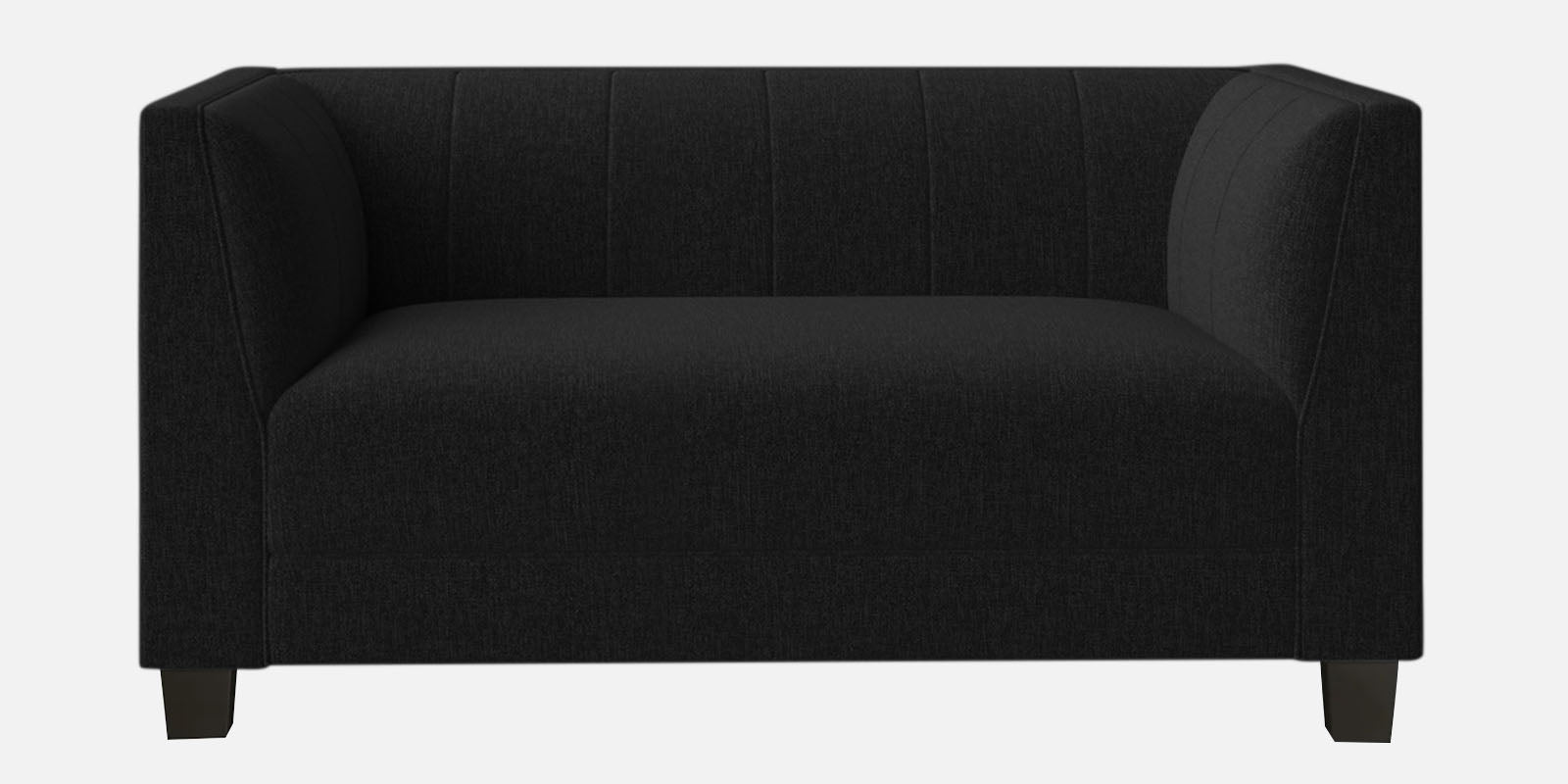 Chastin Fabric 2 Seater Sofa In Zed Black Colour - Febonic Living