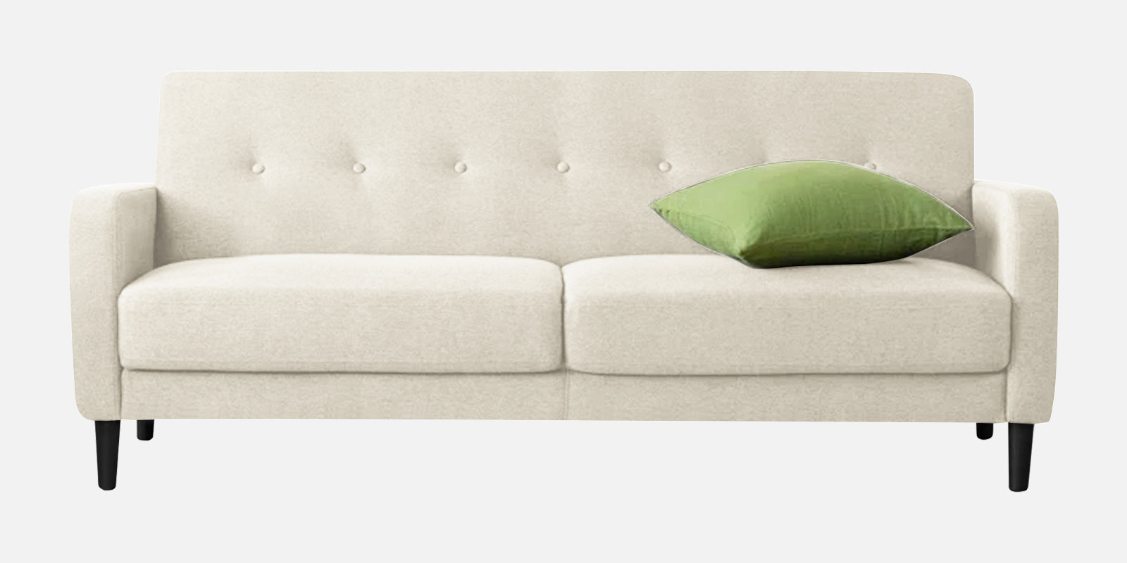 Marq Fabric 3 Seater Sofa In Ivory Cream Colour - Febonic Living