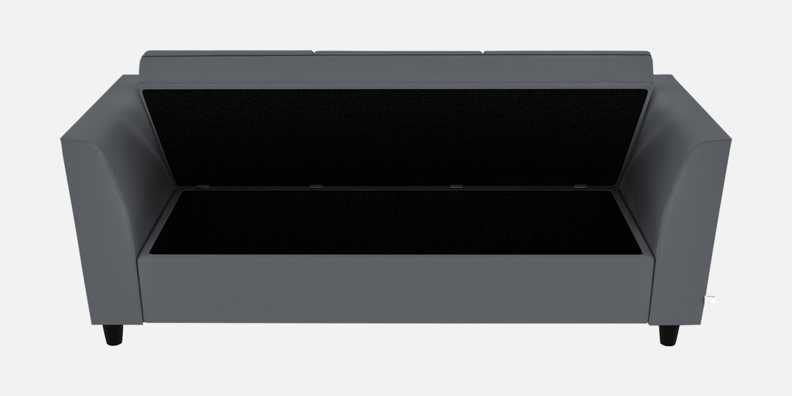 Bristo Velvet 3 Seater Sofa In pubble grey Colour With Storage - Febonic Living