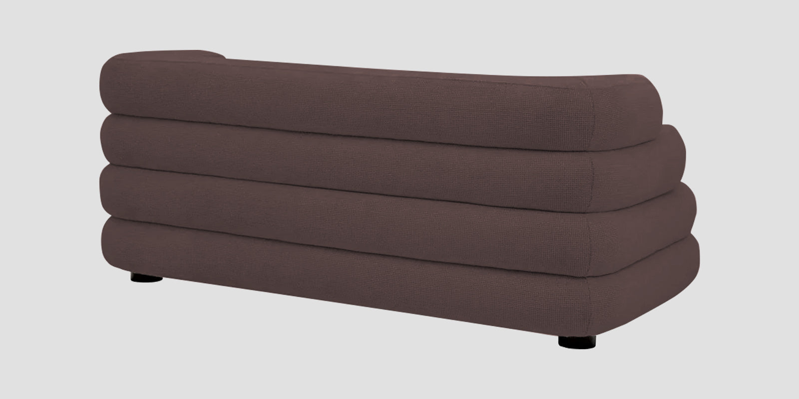 Wener Fabric 2 Seater Sofa In Night Brown Colour
