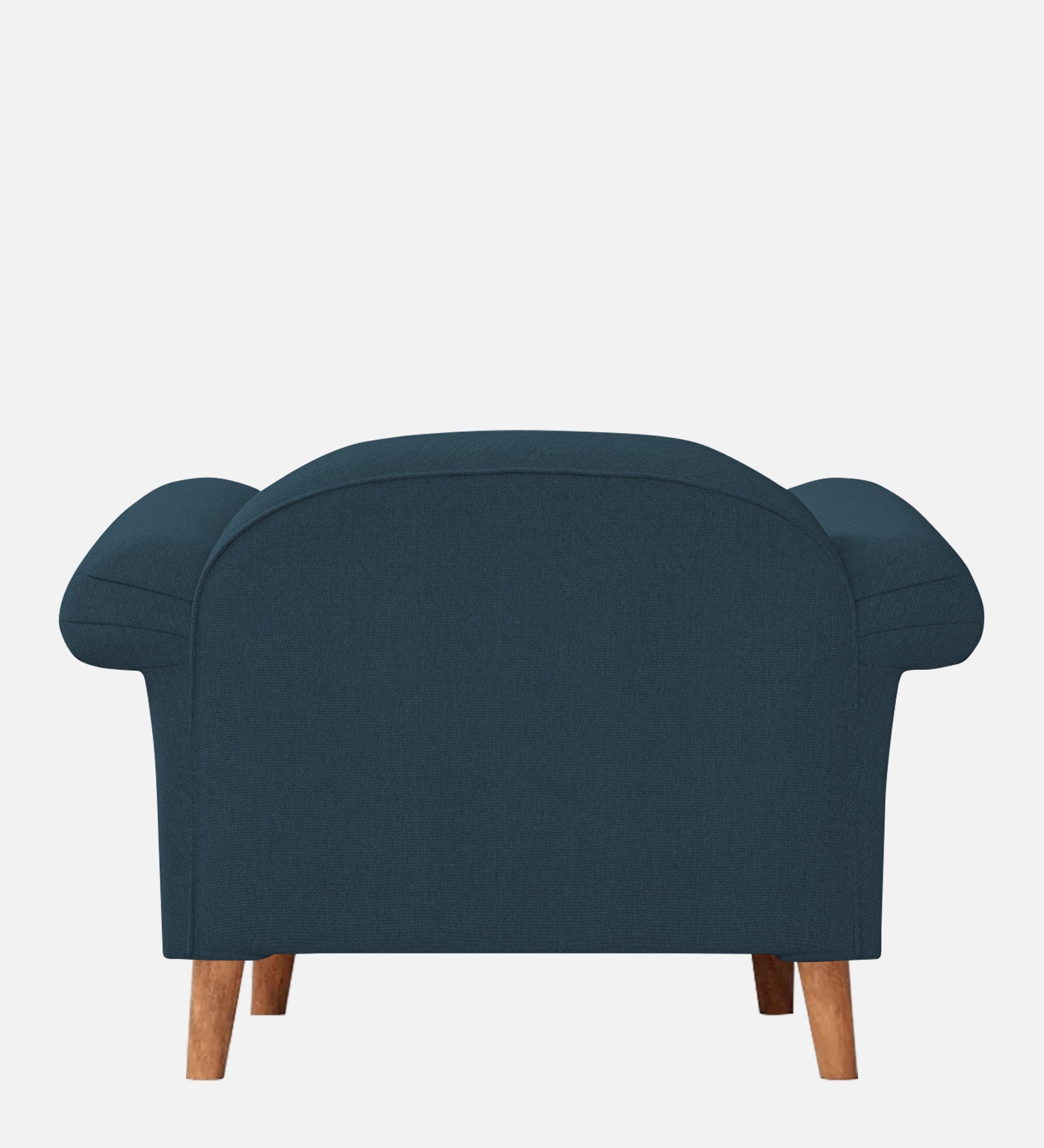 Barber Fabric 1 Seater Sofa In Cool Blue Colour - Febonic Living