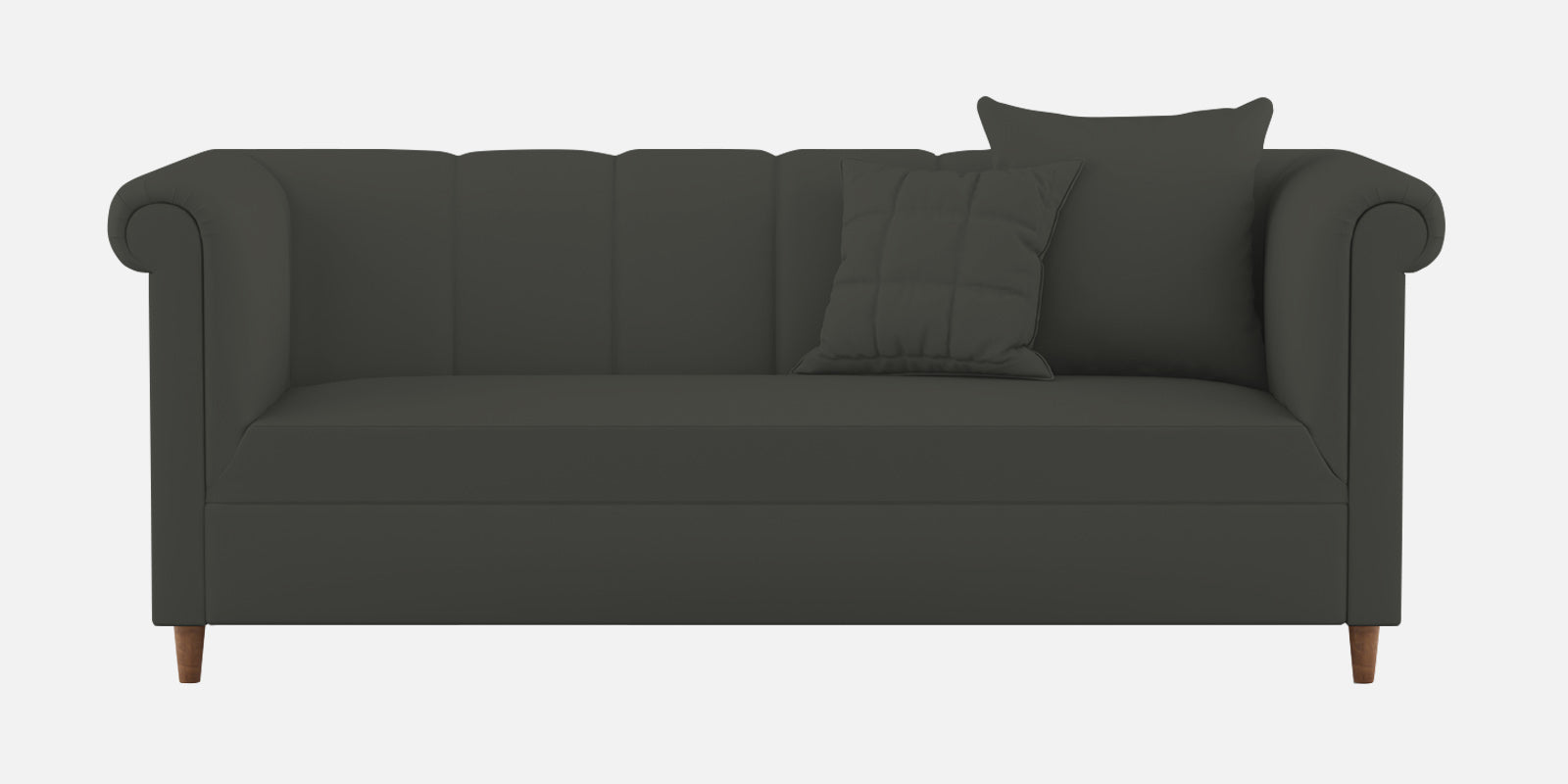 Rubi Velvet 3 Seater Sofa In Hory Grey Colour - Febonic Living