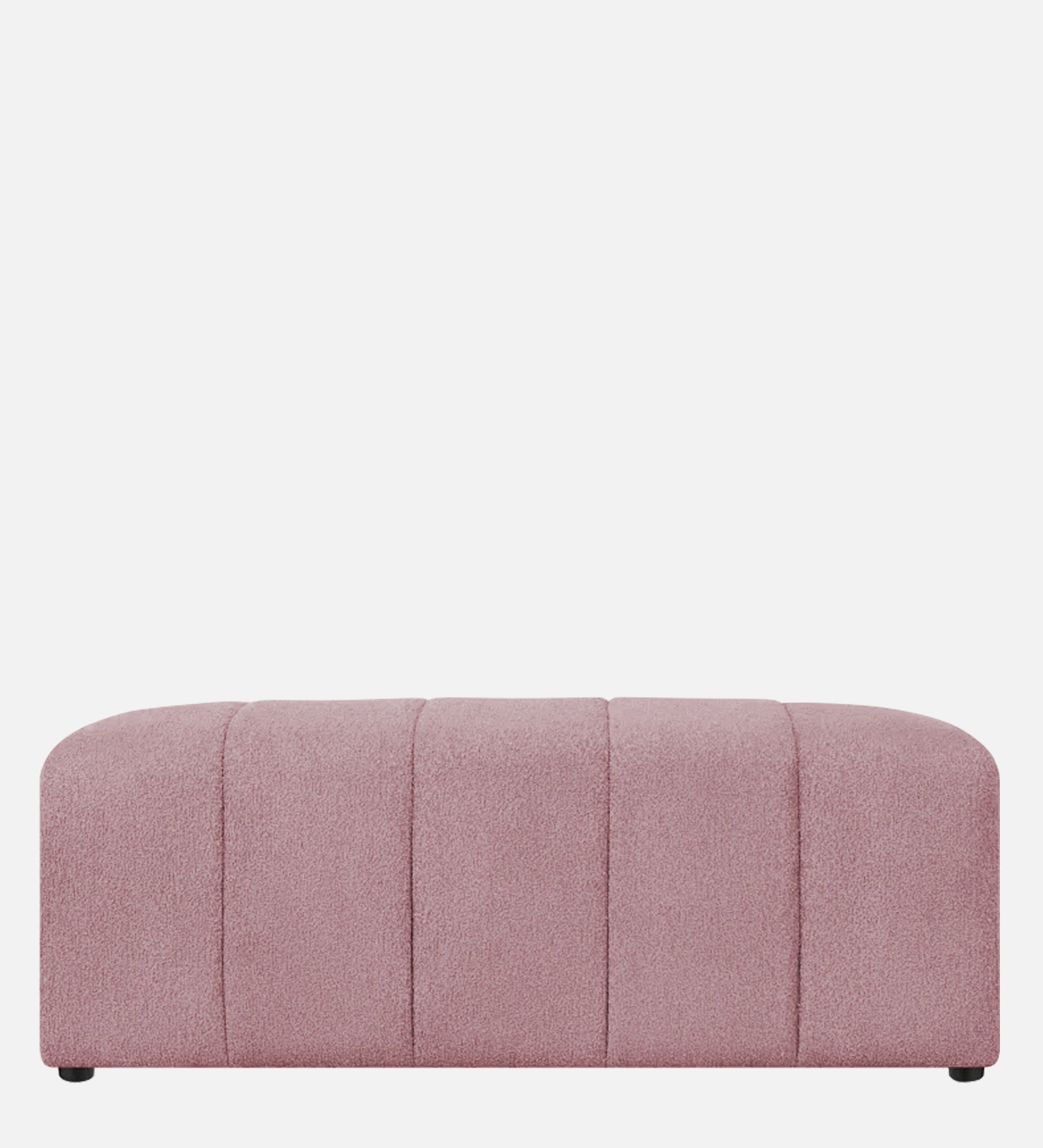 Rexi Boucle Fabric Bench In Basi Pinc Colour - Febonic Living