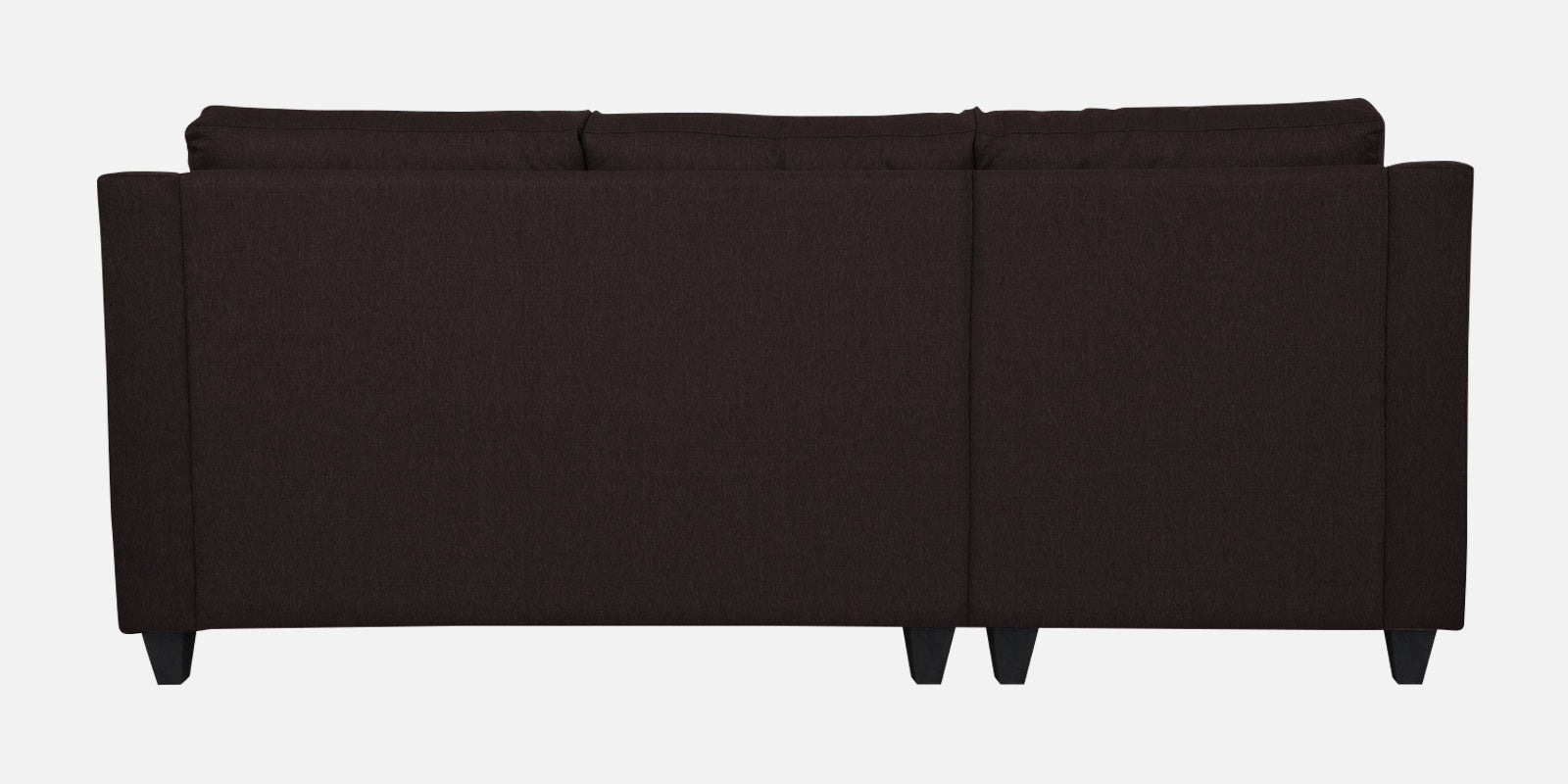 Welly Fabric RHS Sectional Sofa (2+Lounger) In Dark Brown Colour - Febonic Living