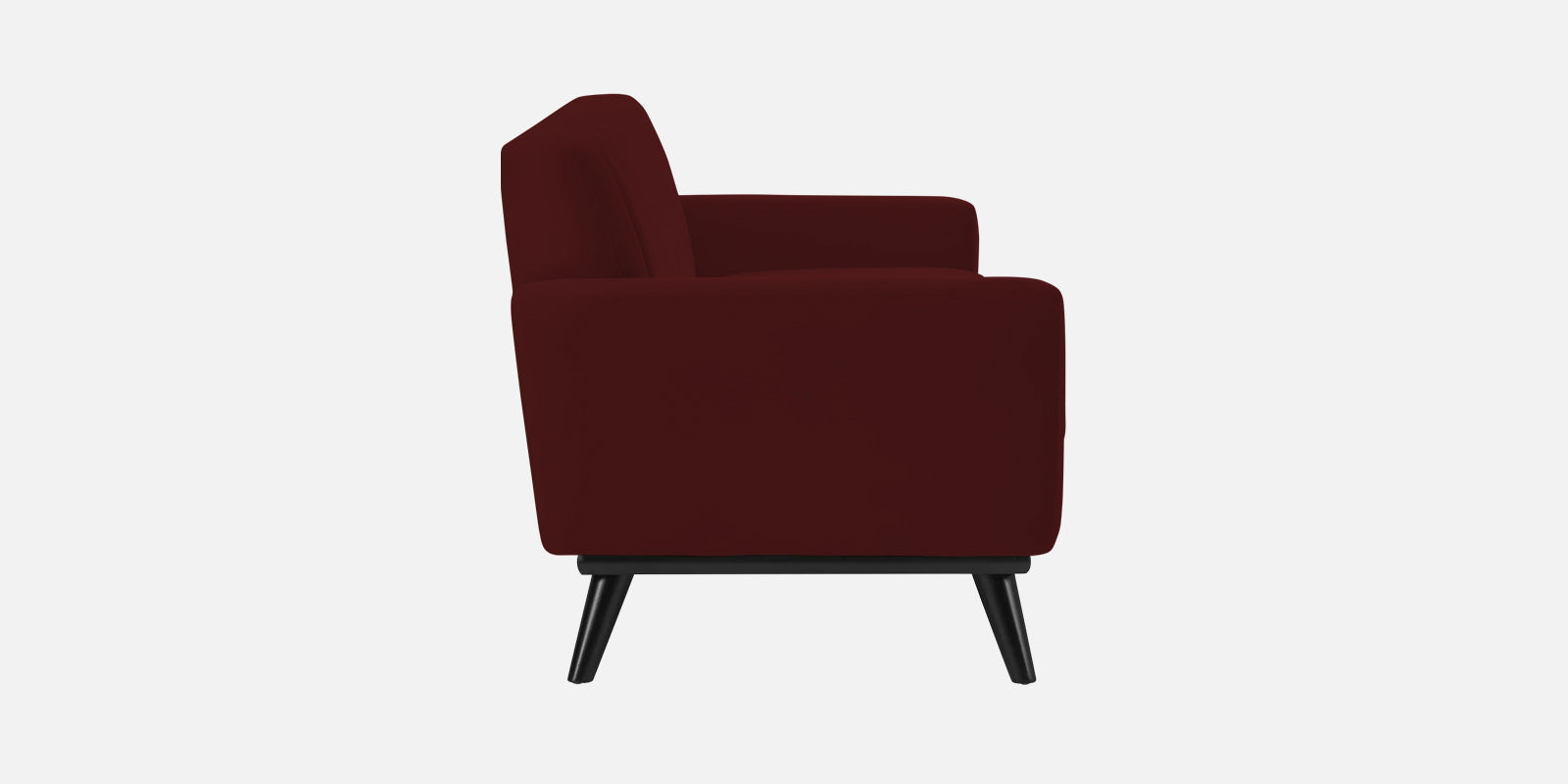 Tucker Velvet 3 Seater Sofa In Dark Maroon Colour - Febonic Living