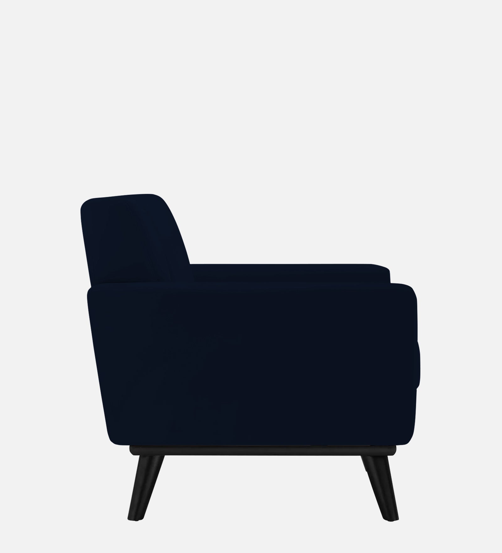 Tucker Velvet 1 Seater Sofa In Dark Blue Colour - Febonic Living