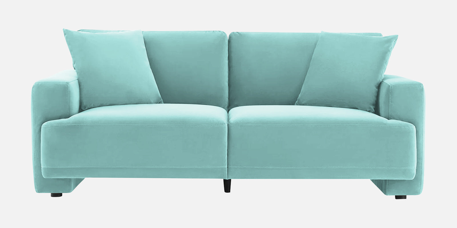 Kosta Velvet 2 Seater Sofa In Barmunda Aqua Colour - Febonic Living