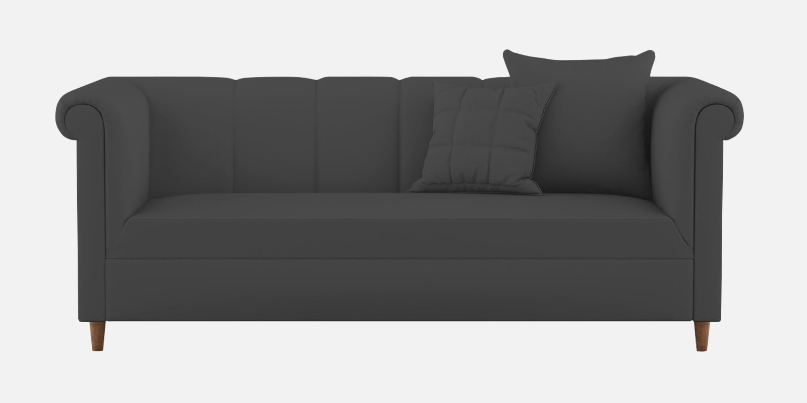 Rubi Velvet 3 Seater Sofa In Davy grey Colour - Febonic Living