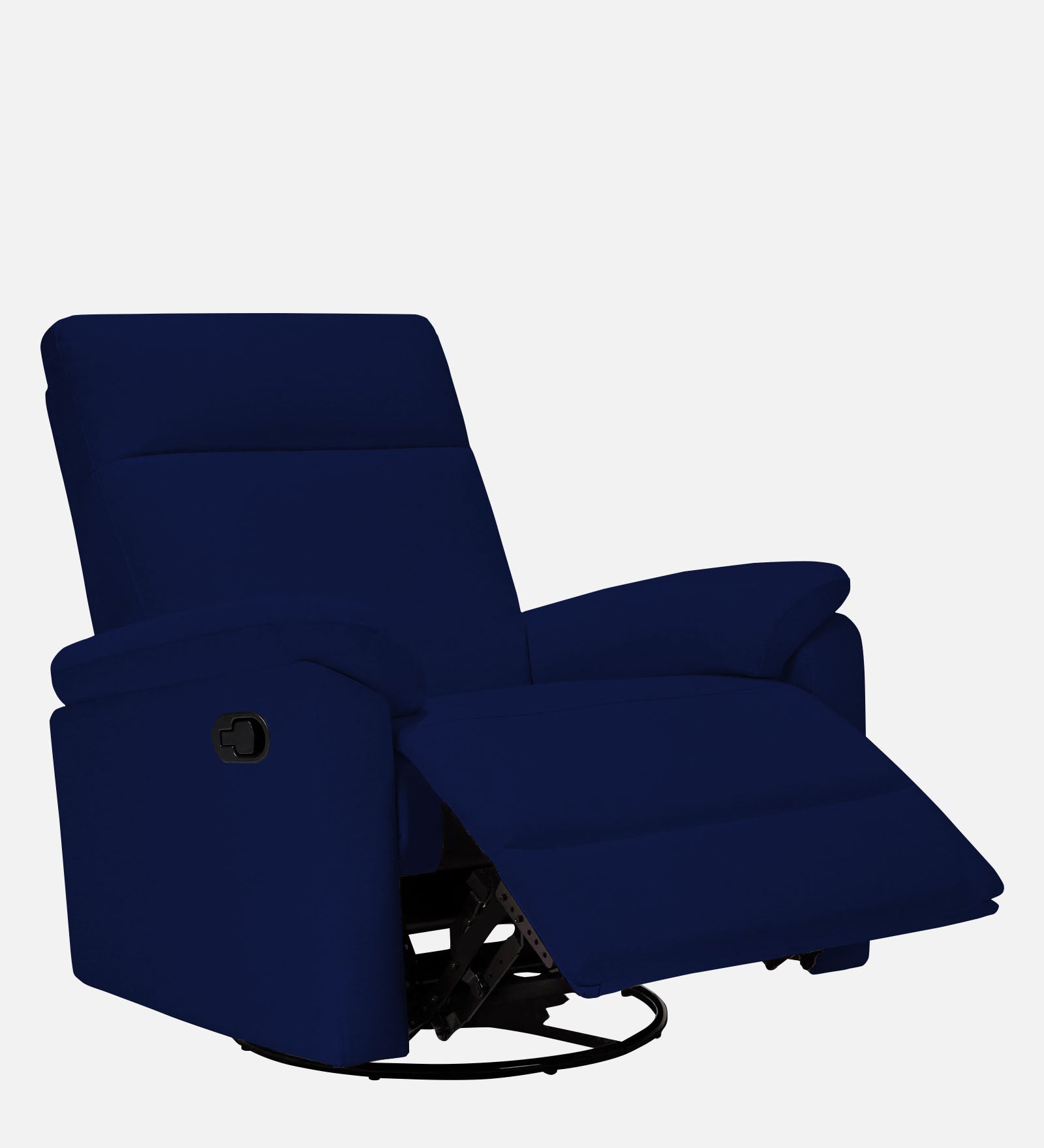 Mandy Fabric 1 Seater Manual Recliner In Royal Blue Colour - Febonic Living