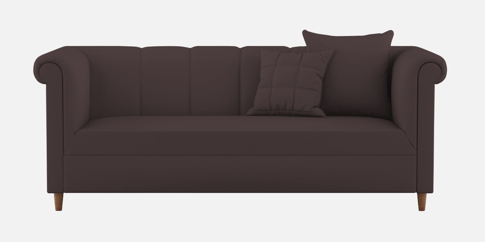 Rubi Velvet 3 Seater Sofa In Mocha Brown Colour - Febonic Living