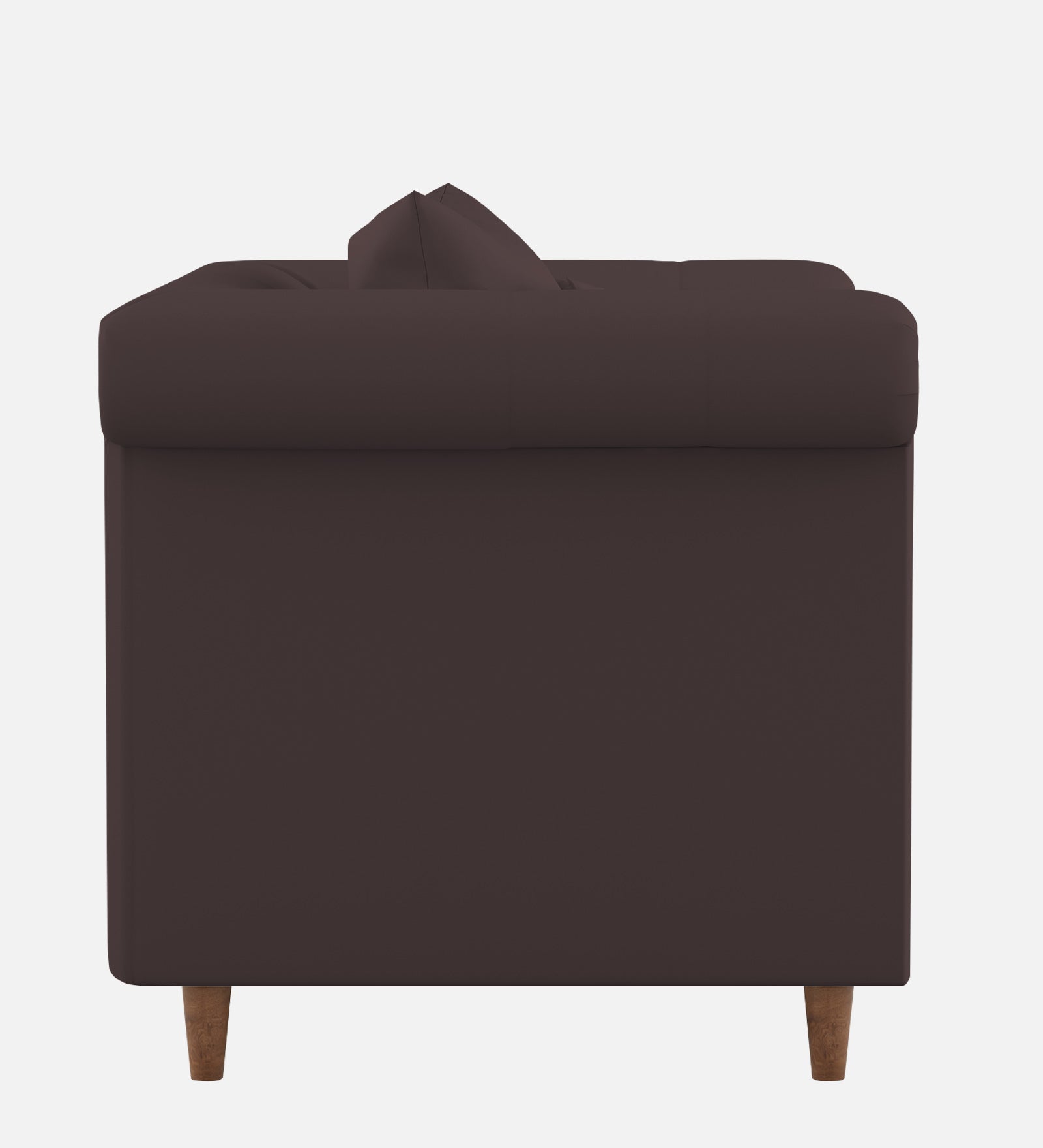 Rubi Velvet 1 Seater Sofa In Mocha Brown Colour - Febonic Living