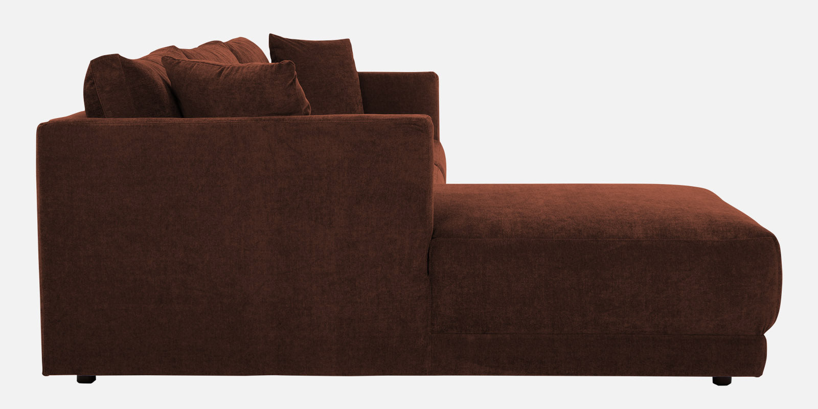 Northern Fabric RHS Sectional Sofa (3+Lounger) In Coffee brown Colour - Febonic Living