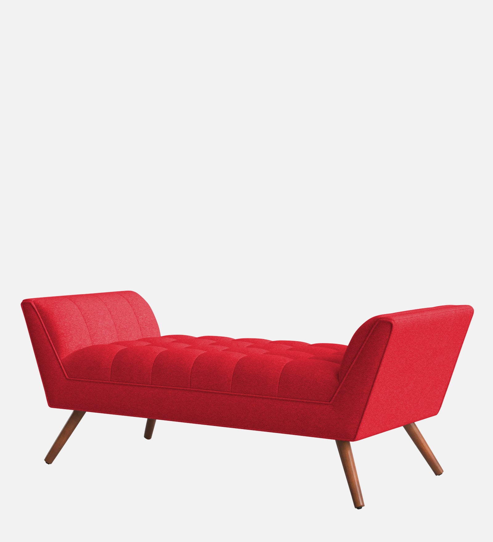 Cartes Velvet Bench In Ox Blood Maroon Colour - Febonic Living