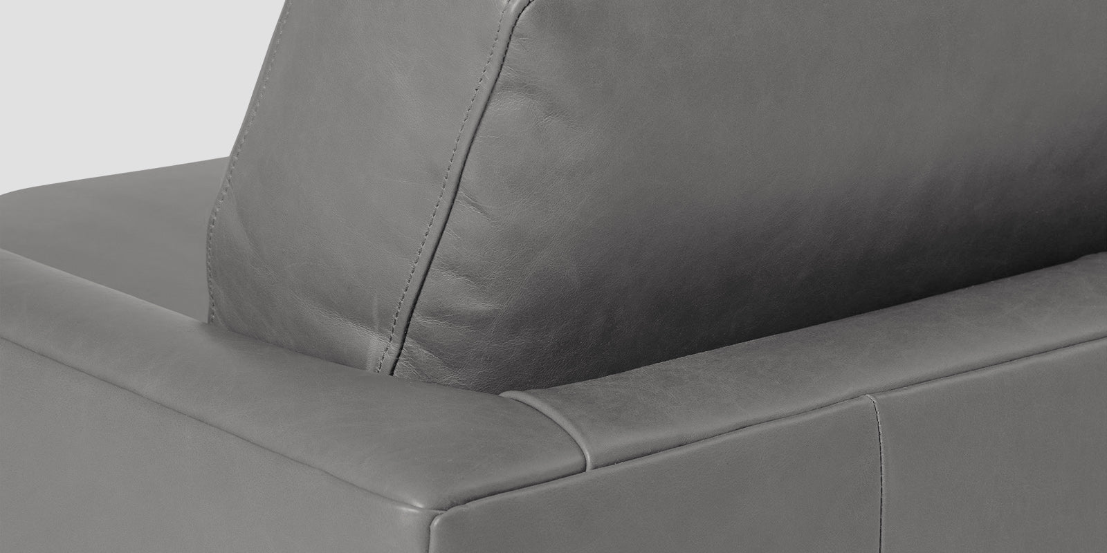 Sterio Leatherette 2 Seater Sofa In Dim Grey Colour - Febonic Living