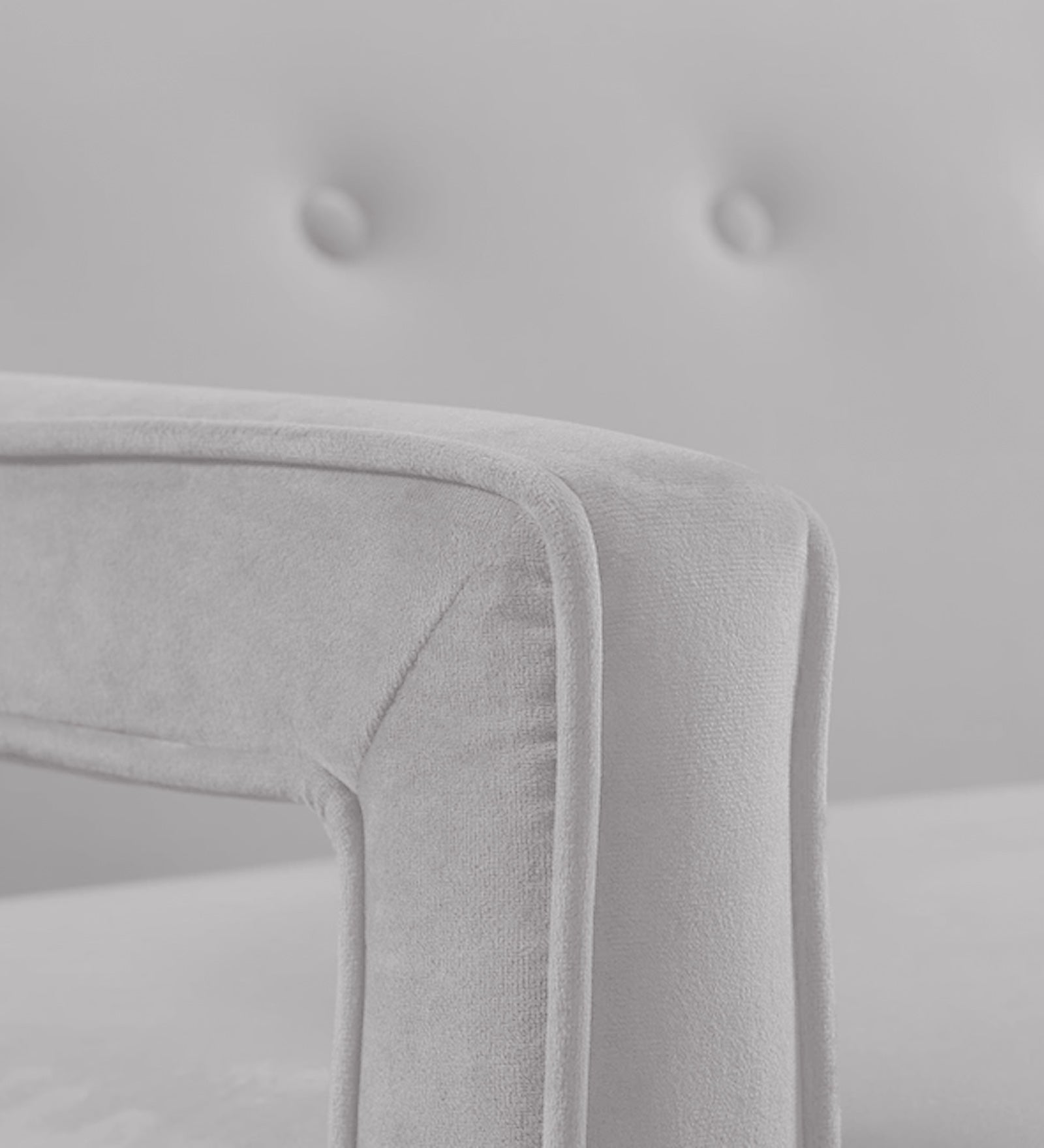 Daffy Velvet 1 Seater Sofa In Concrete Grey Colour - Febonic Living