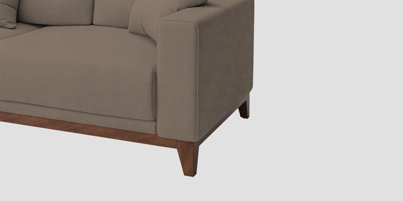 Luca Fabric 3 Seater Sofa In Hazel Beige Colour - Febonic Living