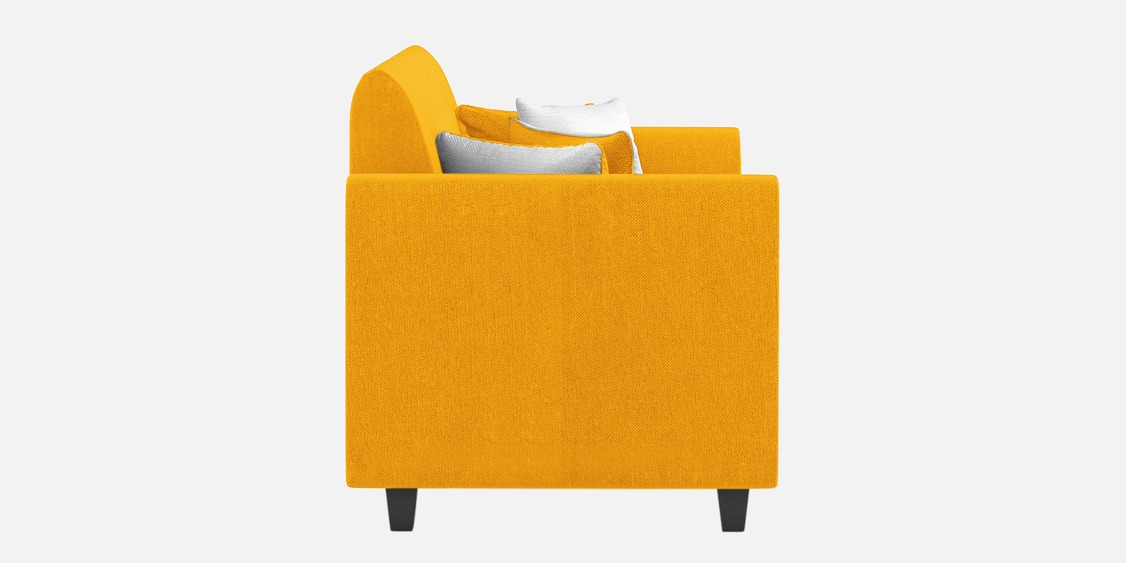 Denmark Fabric 3 Seater Sofa In Bold Yellow Colour - Febonic Living