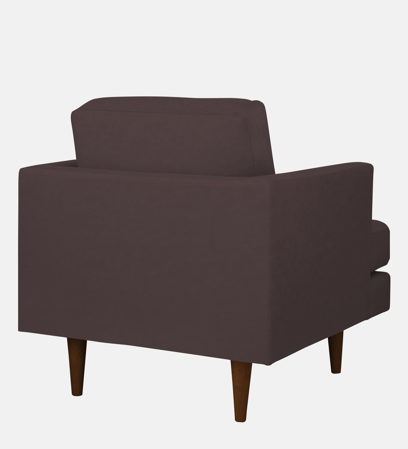 Motra Velvet 1 Seater Sofa In Mocha Brown Colour - Febonic Living